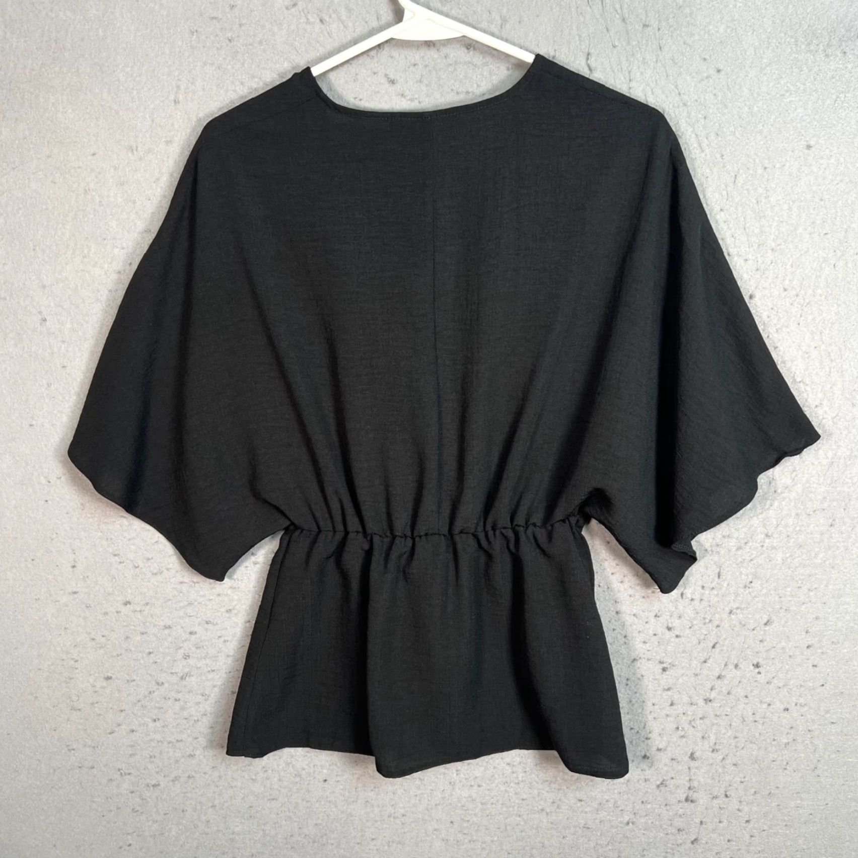 Asos ASOS Design Black Kimono Style Blouse Size US 4 Polyester Womens Top Size S / US 4 / IT 40 - 2 Thumbnail