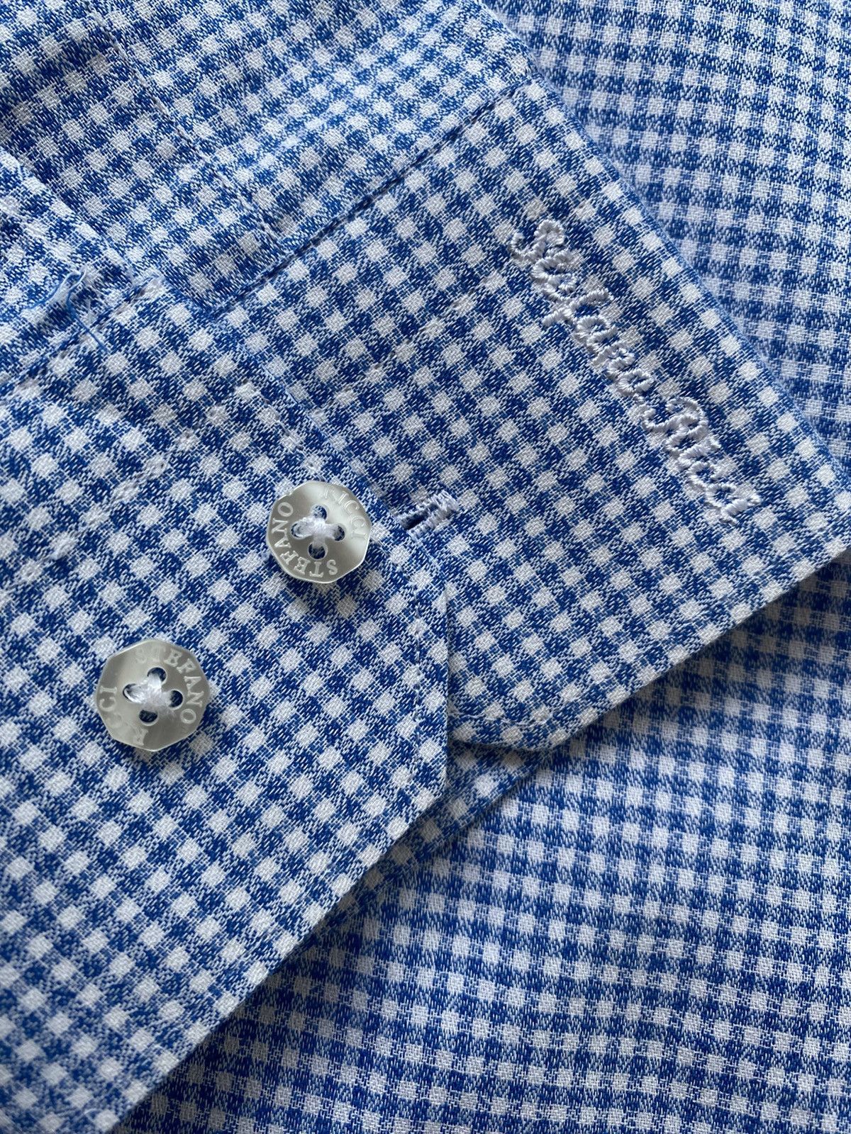 Designer × Stefano Ricci × Vintage Stefano Ricci Sleeve Shirt Blue Size US M / EU 48-50 / 2 - 4 Thumbnail