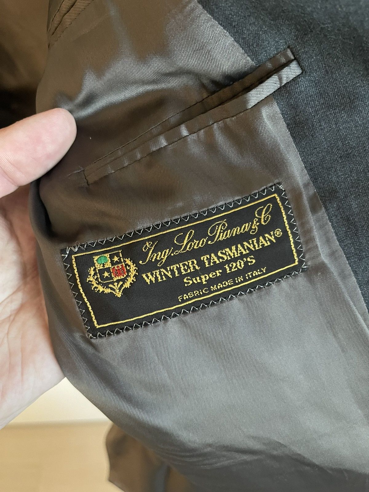 Loro Piana × Vintage Vintage Loro Piana wool fabric blazer Size 48R - 3 Thumbnail