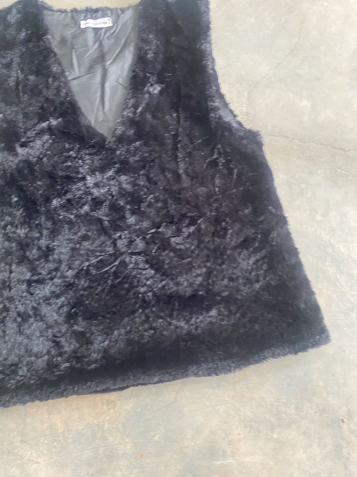 Designer × Japanese Brand × Vintage BLACK DRESS BY YOON FAUX FUR VEST HAIRY MOHAIR FLUFFY 90s Size M / US 6-8 / IT 42-44 - 5 Thumbnail