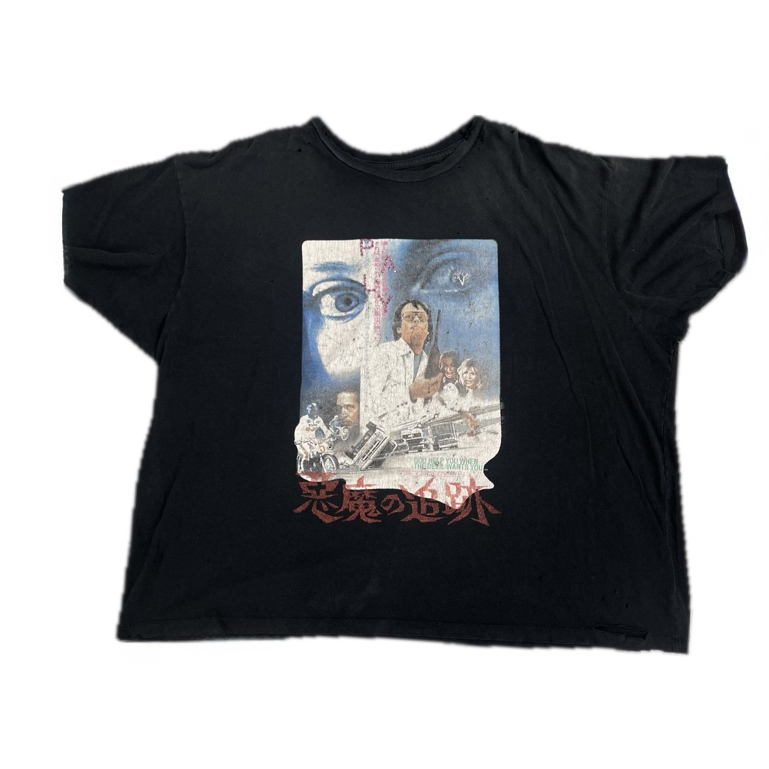 Paly Hollywood Ride With The Devil Short Sleeve Tee Shirt Washed Black Mul Size US XL / EU 56 / 4 - 1 Thumbnail