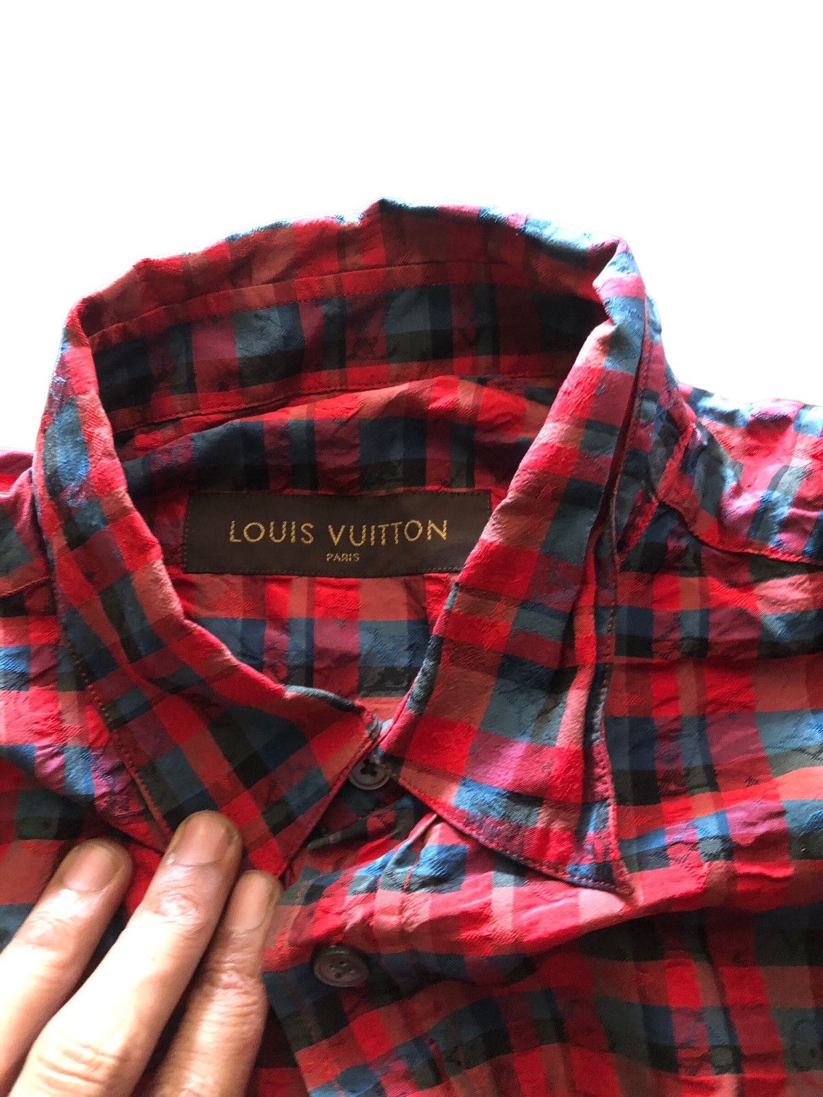 Louis Vuitton LOUIS VUITTON 2013 KIM JONES Silk Monogram Shirt Size US S / EU 44-46 / 1 - 6 Thumbnail
