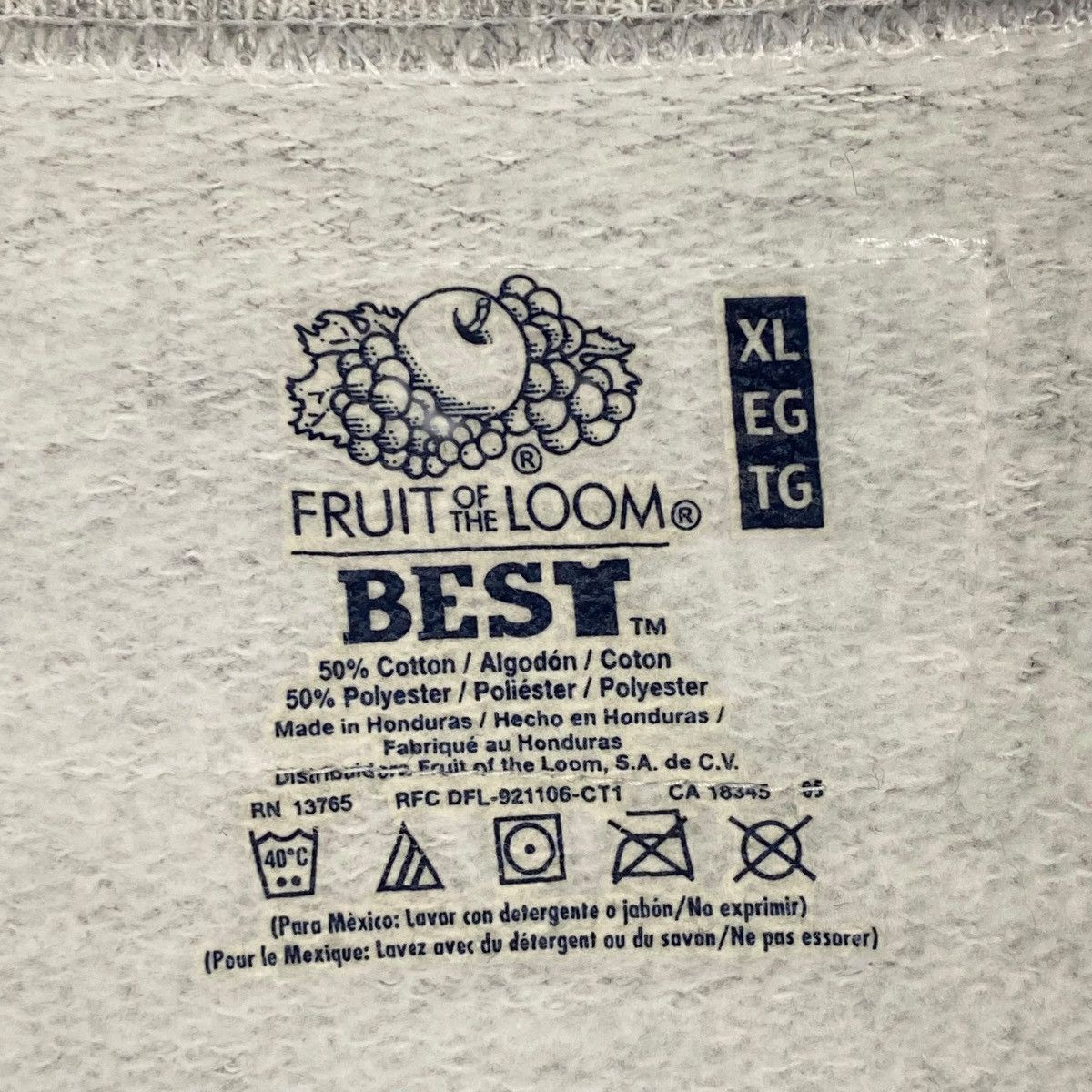 Other Vintage Fruit Of The Loom Sweatshirt Gray Pullover Size XL Size US XL / EU 56 / 4 - 7 Thumbnail