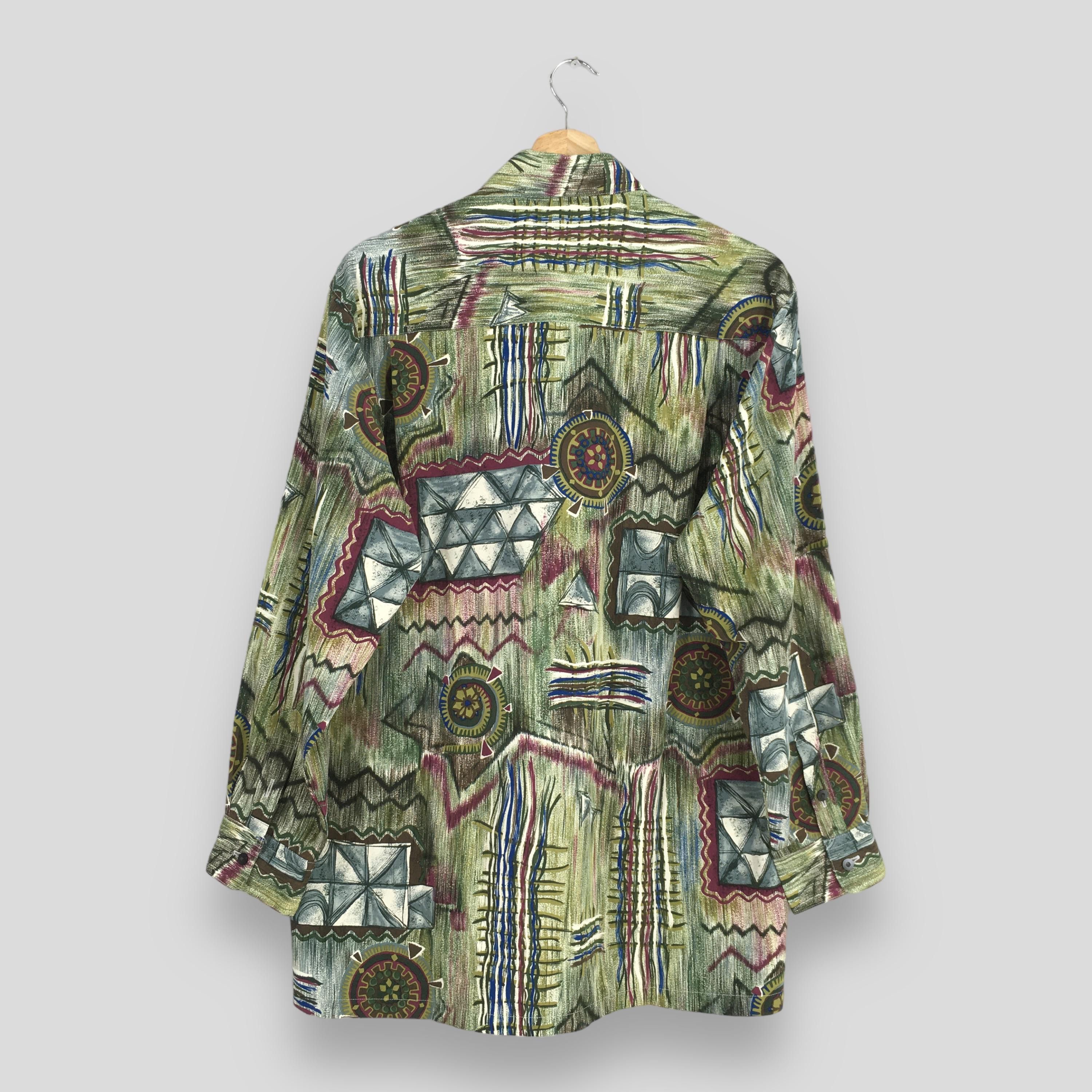 90s Arnold Palmer Renown Abstract Multicolor Shirt Medium