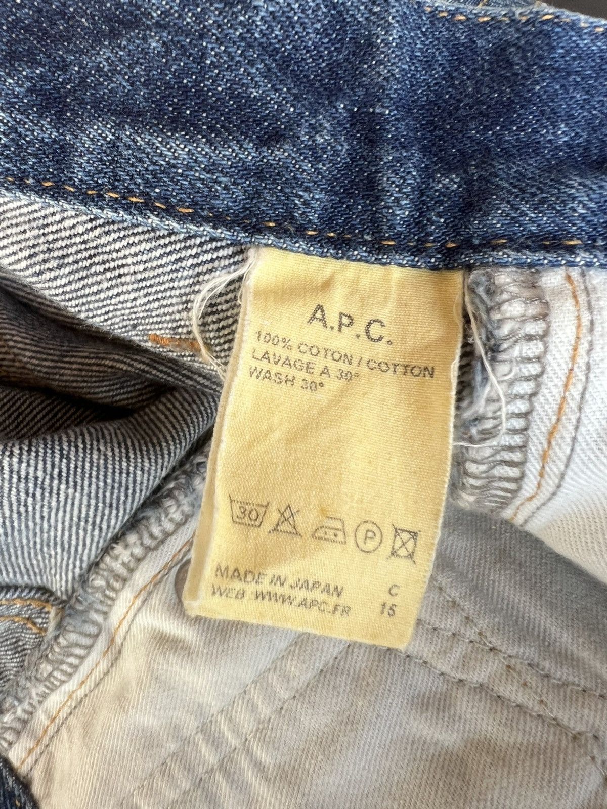 A.P.C. Vintage A.P.C. Aging Mud Faded Denim Selvedge Jeans Size US 29 - 23 Thumbnail
