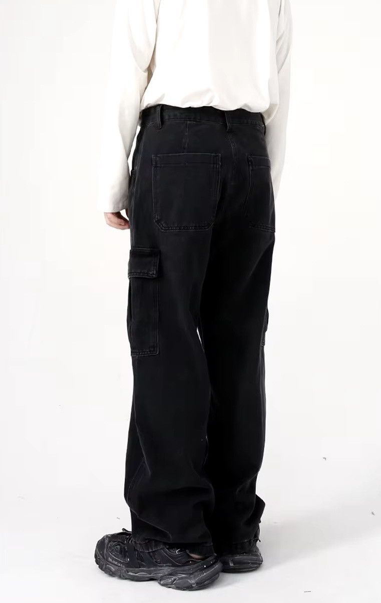 Jean × Vintage Streetwear Washed Cargo Loose Jeans Y2k Size US 32 / EU 48 - 3 Thumbnail