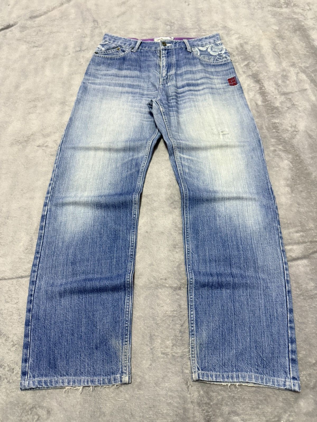 Japanese Brand × Red Monkey Karakuri Tamashi Artisanal constructed Pocket Baggy Jeans Size US 30 / EU 46 - 2 Thumbnail