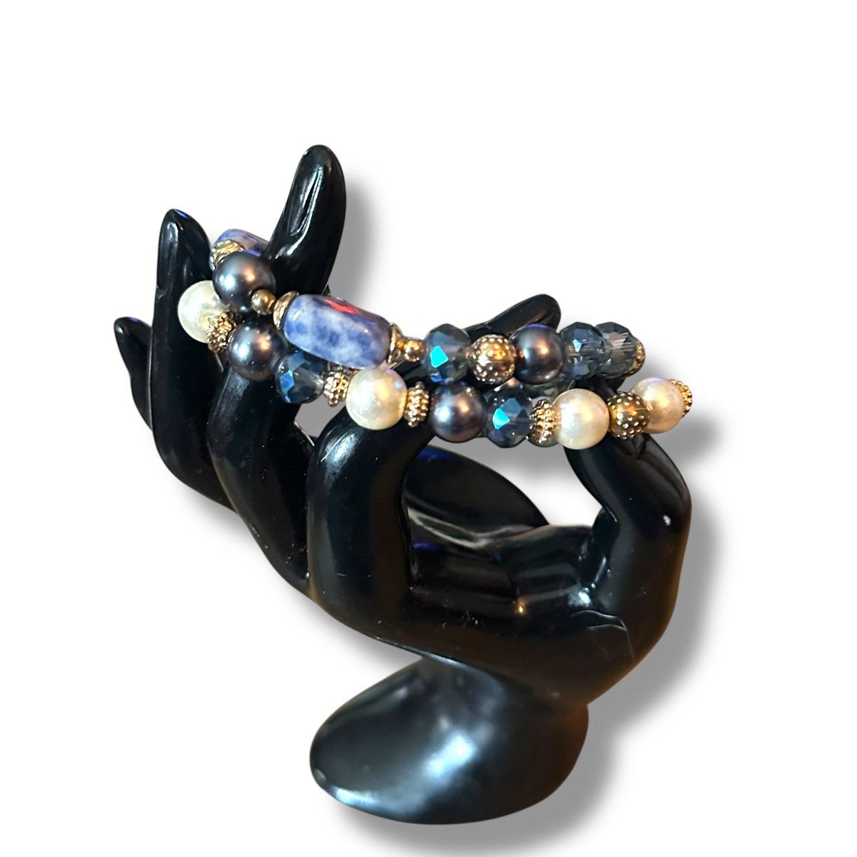 Other Sodalite and crystal glass bead bracelets Size ONE SIZE - 3 Thumbnail