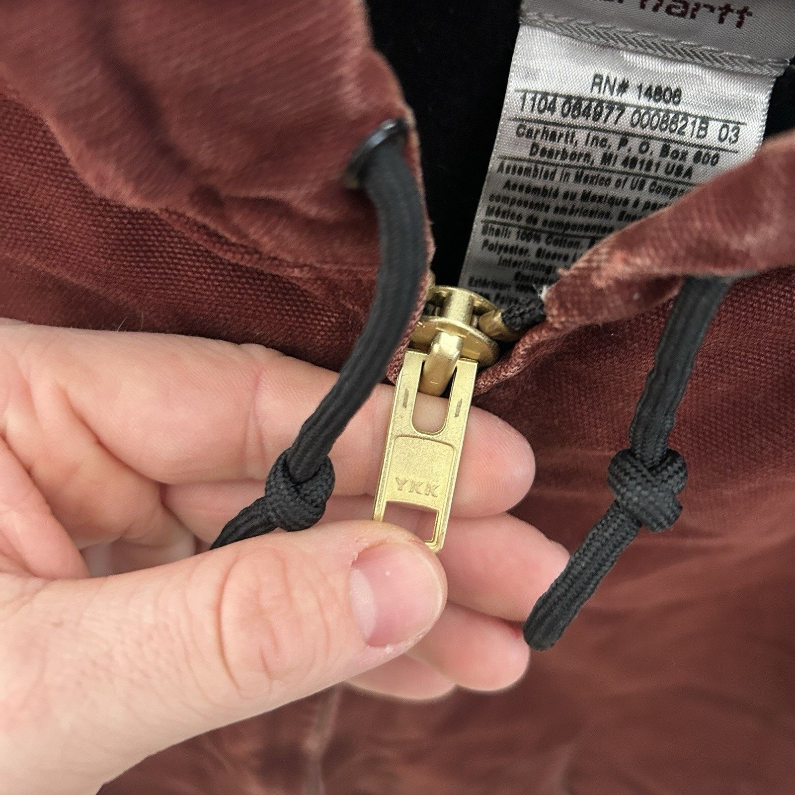 Carhartt Vintage Carhartt Quilted Hooded Active Jacket “Clay Red” Size US XL / EU 56 / 4 - 16 Thumbnail