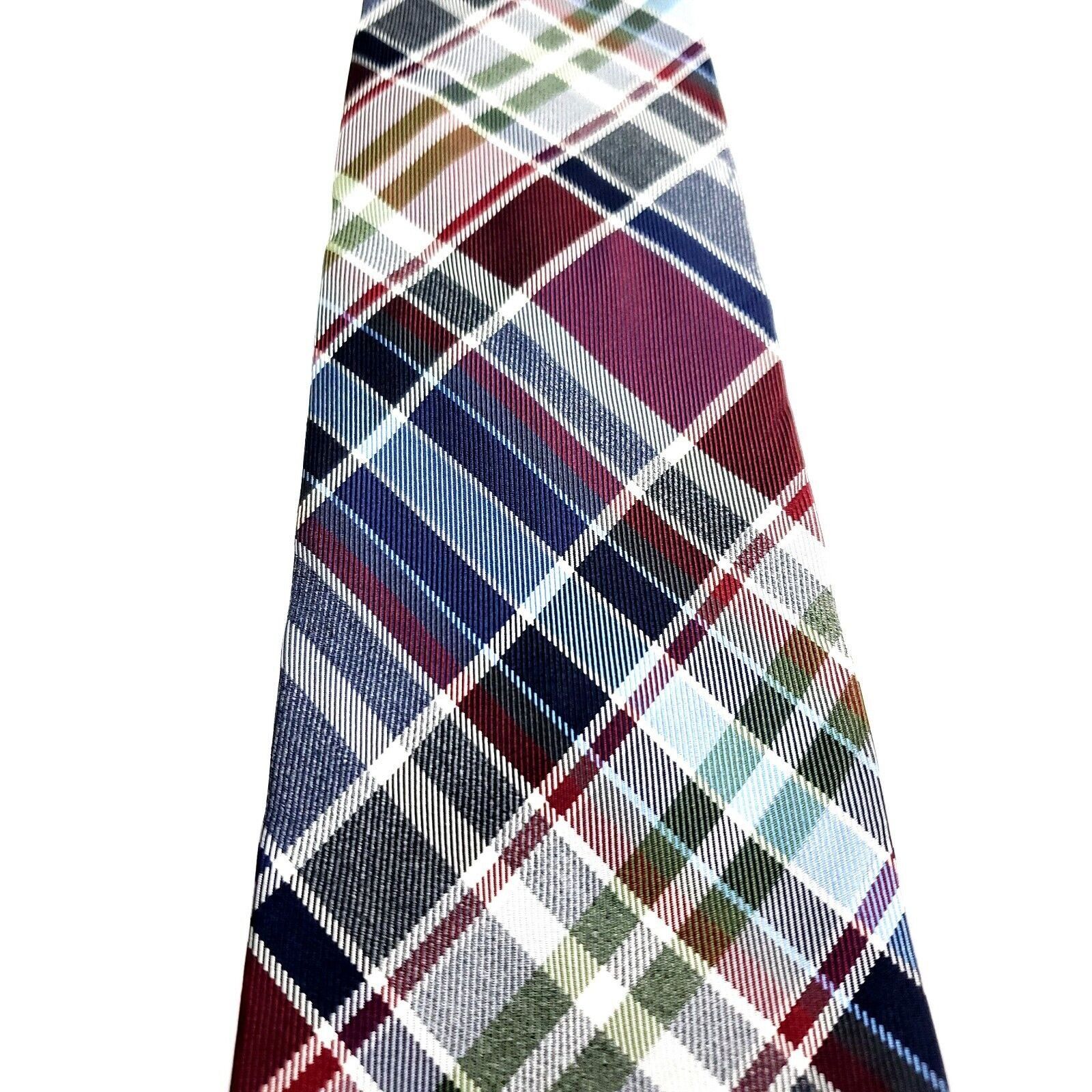 Croft & Barrow Croft & Barrow Multi Colored Silk Tie Woven Tartan Size ONE SIZE - 2 Thumbnail