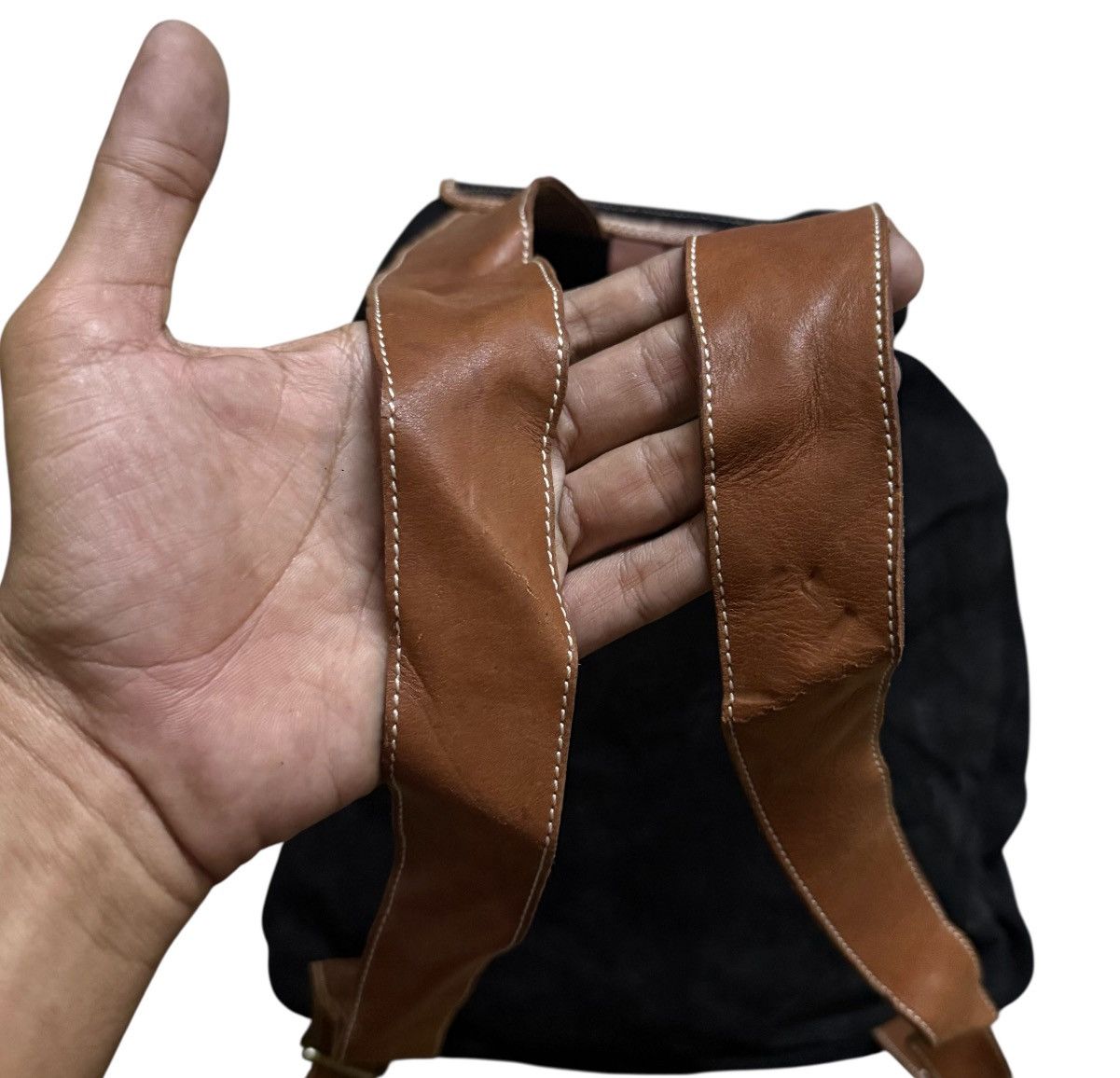 Japanese Brand Handmade Leather Bagpack el caballo Size ONE SIZE - 7 Thumbnail