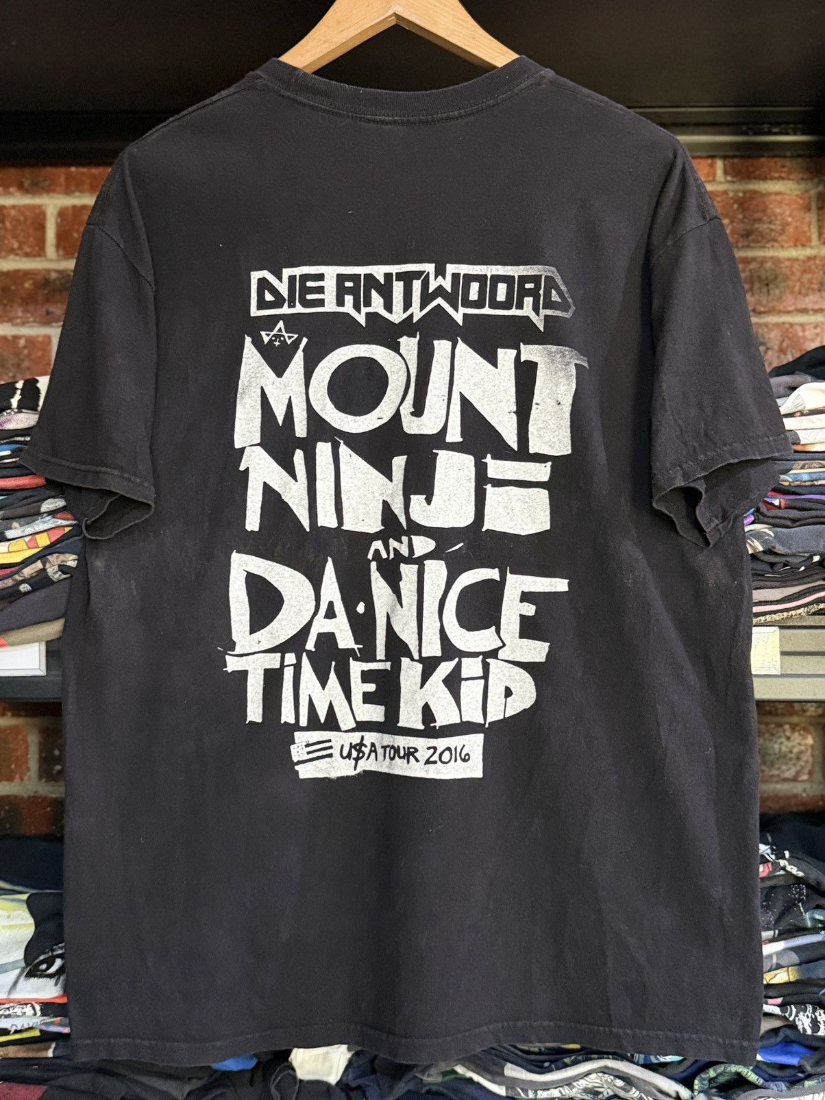 Rap Tees Vintage Die Artwoord South African Hip Hop Duo Faded Tee Size US L / EU 52-54 / 3 - 4 Thumbnail