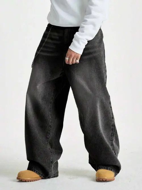 Jean × Vintage Washed Y2k Denim Jeans Loose fit Baggy Size US 36 / EU 52 - 1 Thumbnail