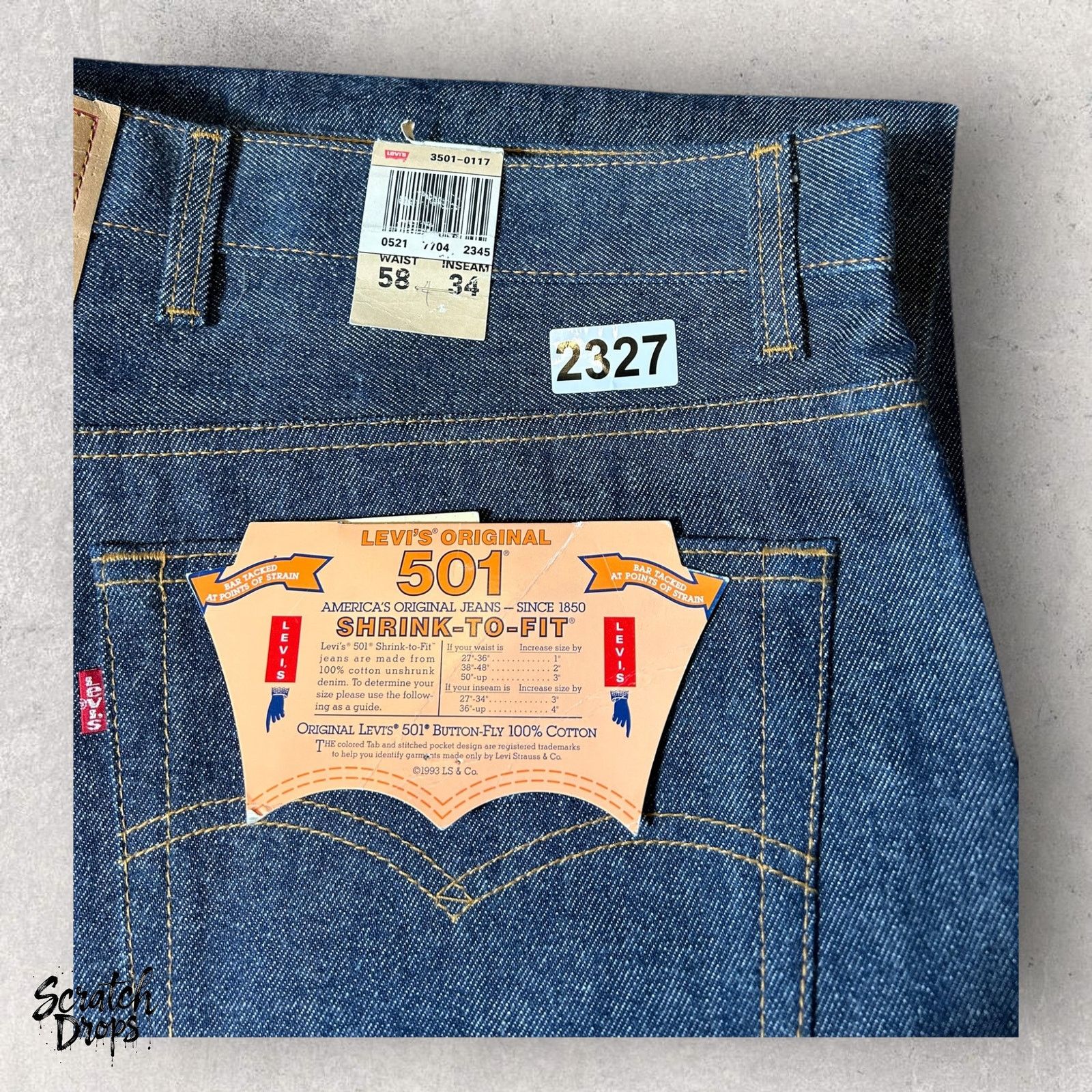 Levi's Vintage Levi’s 501xx Shrink-to-Fit Jeans USA W58 L34 NWT Size US 42 / EU 58 - 7 Thumbnail