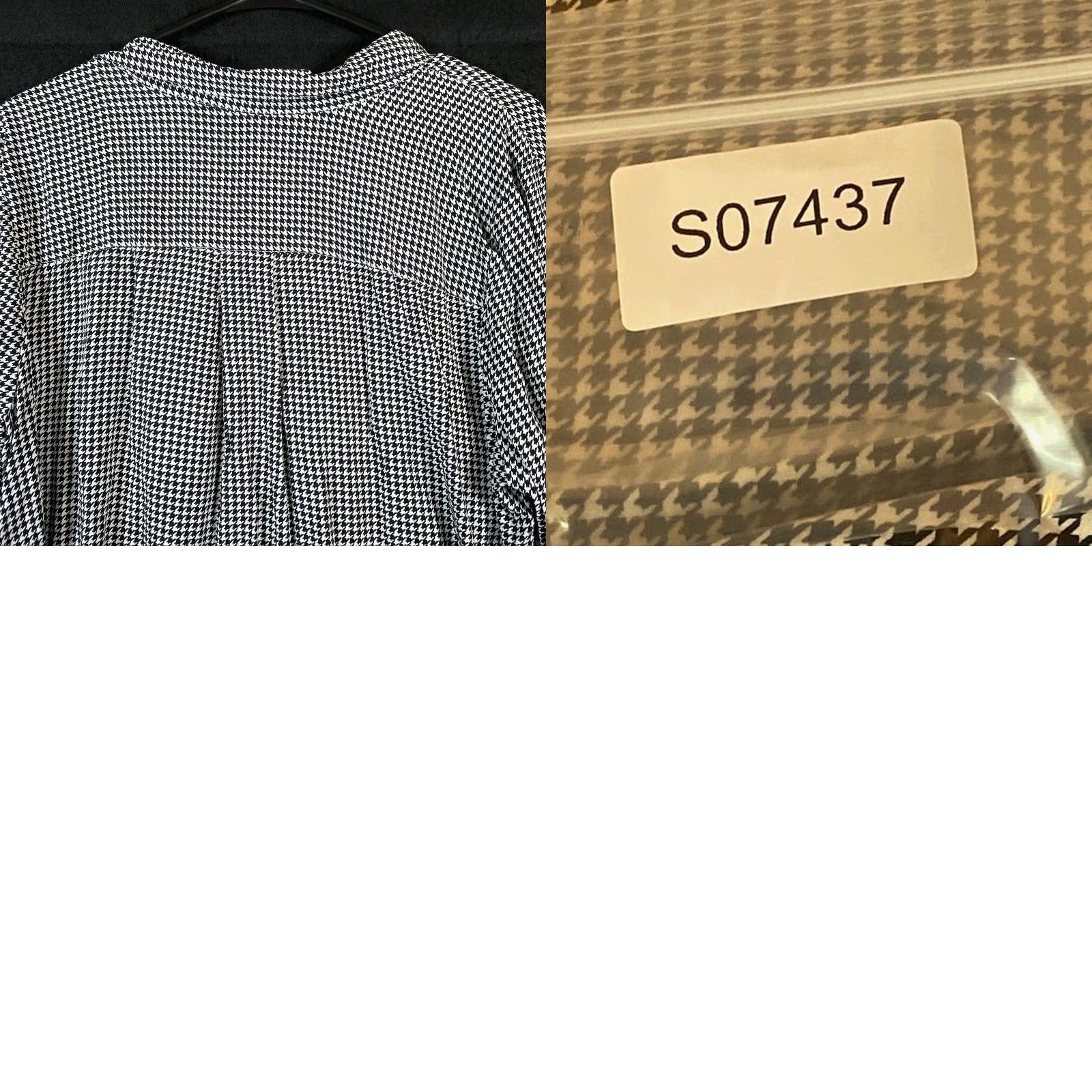 J. Jill J.Jill Blouse Black White Houndstooth Collared Button Down Long Sleeve L Women’s Shirt Sleeve Classic/Fitted Casual Workwear Mens? Size L / US 10 / IT 46 - 9 Thumbnail