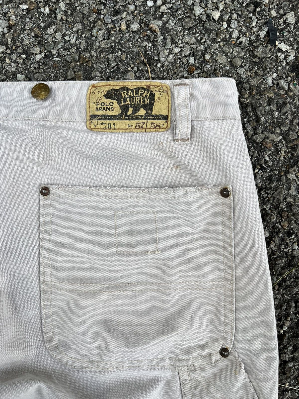 RRL Ralph Lauren RARE‼️Vintage Polo Ralph Lauren Double Knee Workwear Pants Size US 34 / EU 50 - 16 Thumbnail