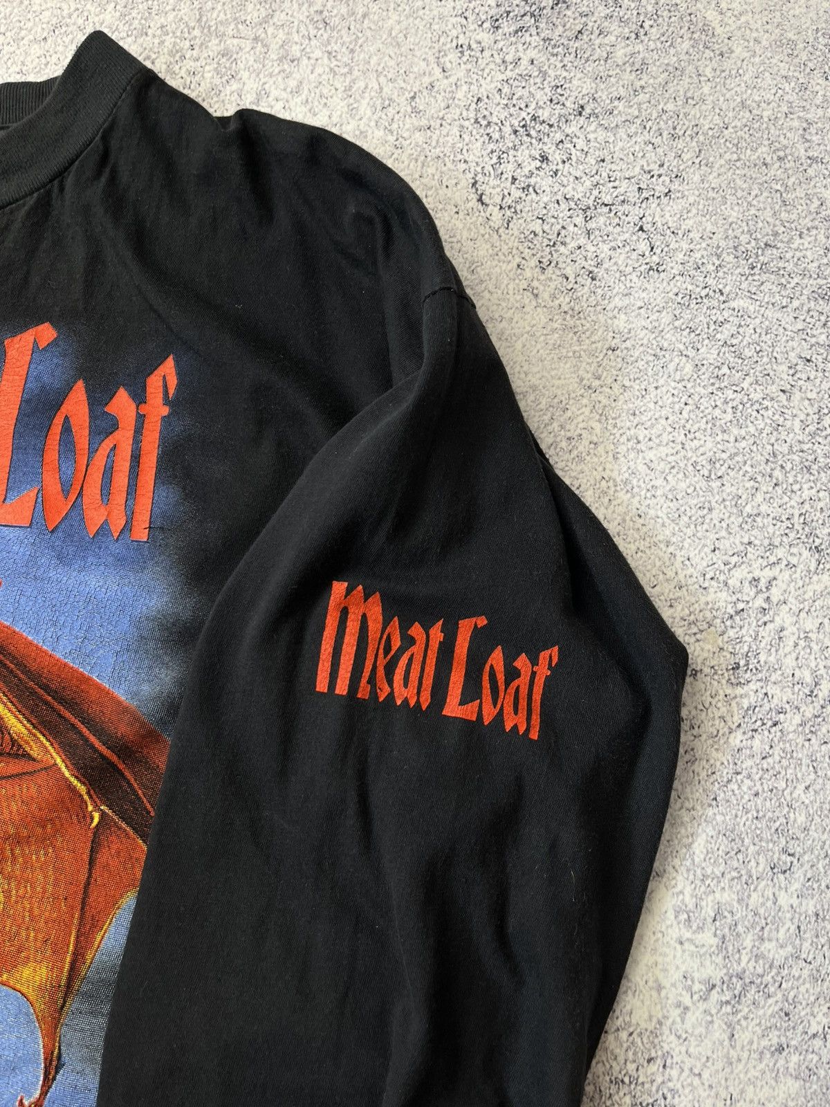 Band Tees Vintage 1993 Meat Loaf World Tour Long Sleeve T-Shirt Size US XL / EU 56 / 4 - 19 Thumbnail
