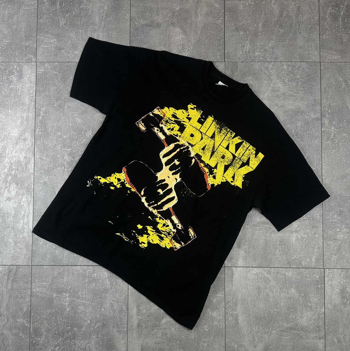 Fruit Of The Loom Linkin Park Vintage Band Rock T-Shirt Overprint Logo Size US L / EU 52-54 / 3 - 1 Thumbnail