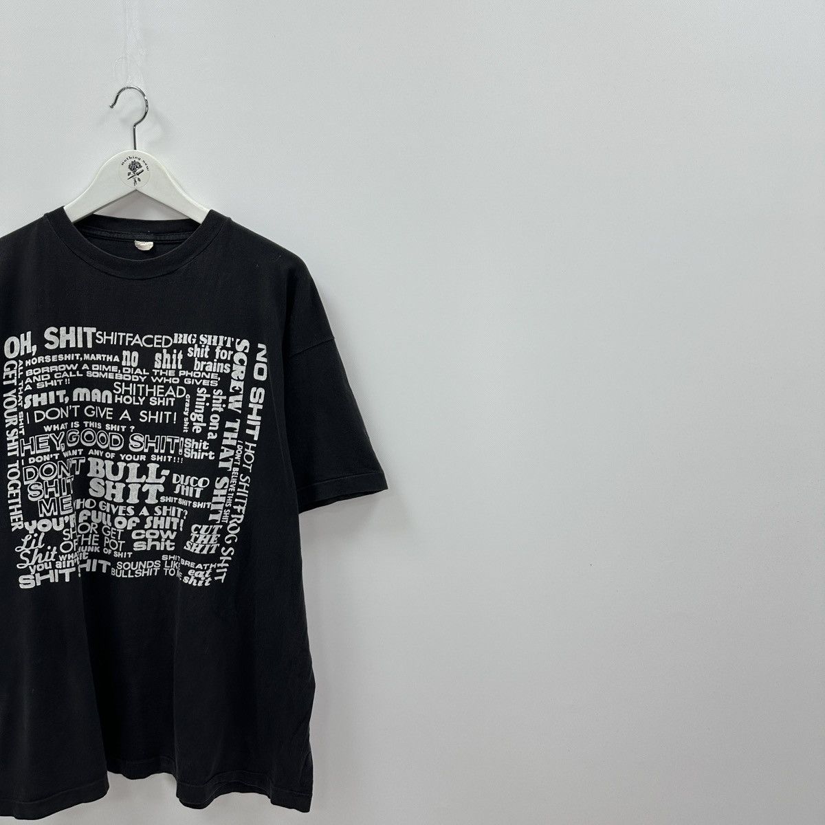 Vintage Vintage 90s Bull Shit fonts humor washed tee y2k hype rare Size US XL / EU 56 / 4 - 2 Thumbnail
