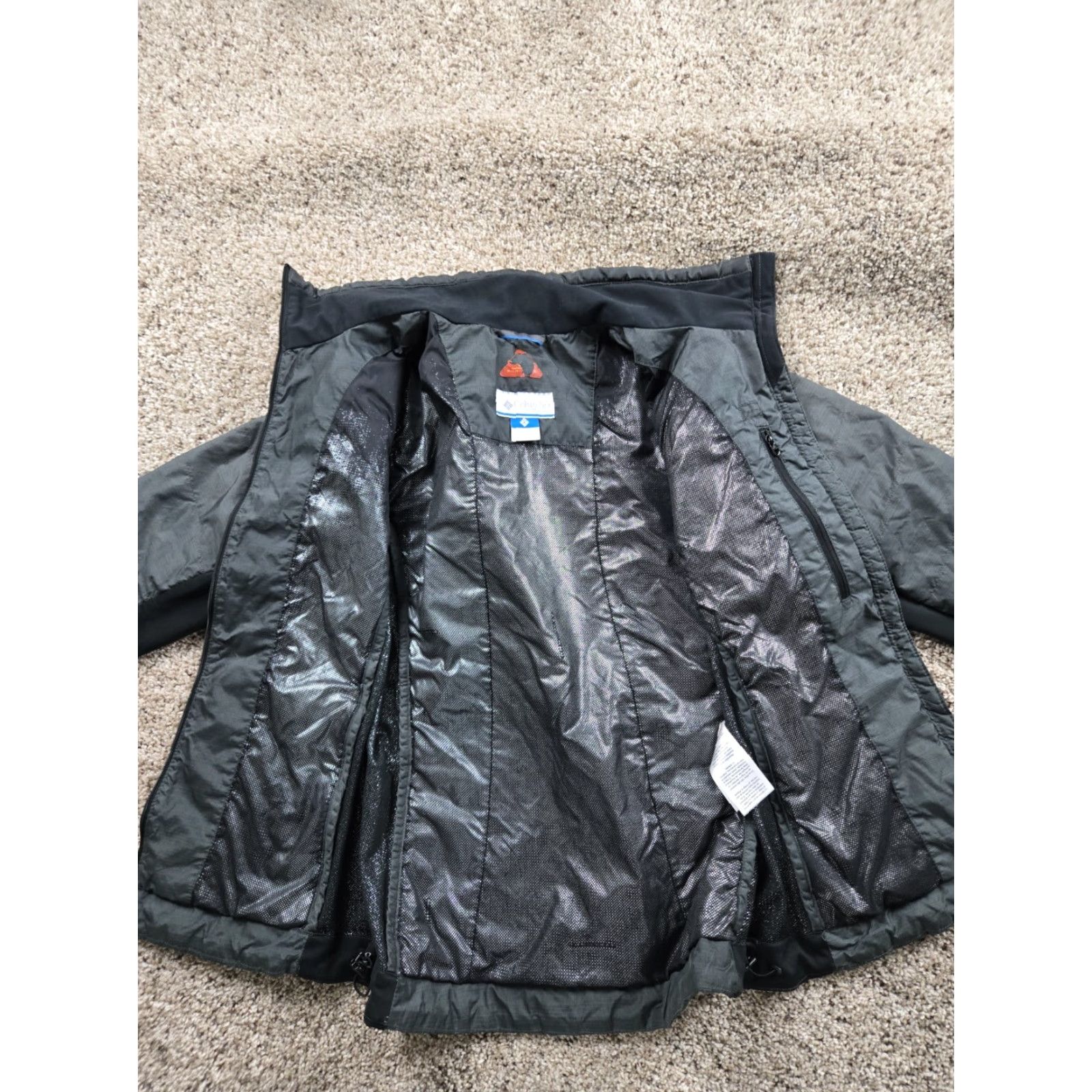 Vintage Columbia Omni Heat Jacket Medium Womens Gray Full Zip Mock Neck Size M / US 6-8 / IT 42-44 - 7 Thumbnail