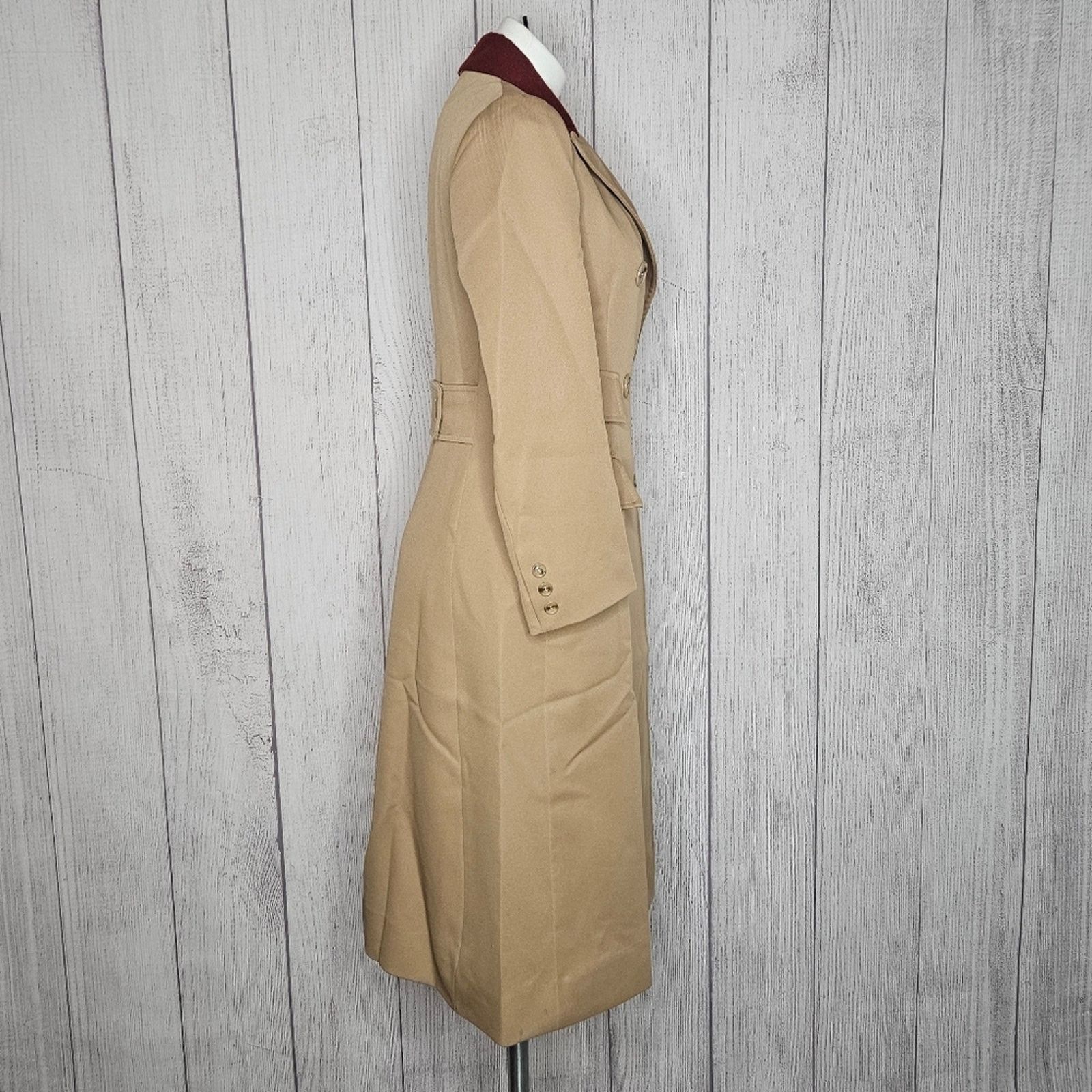 Vintage Omniform Continental Joyce Dixon Set, Trench, Blazer, Skirt Size 27" / US 4 / IT 40 - 5 Thumbnail