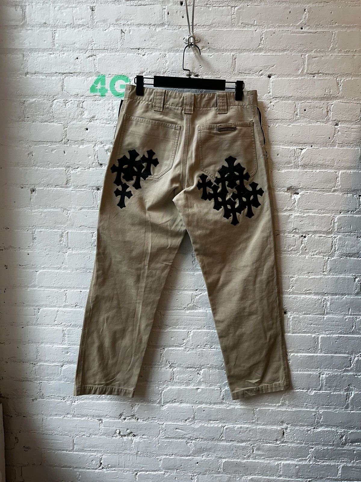 Chrome Hearts CHROME HEARTS 1/1 FLOODED CROSS PATCH SAMPLE CARPENTER JEANS Size US 30 / EU 46 - 5 Thumbnail