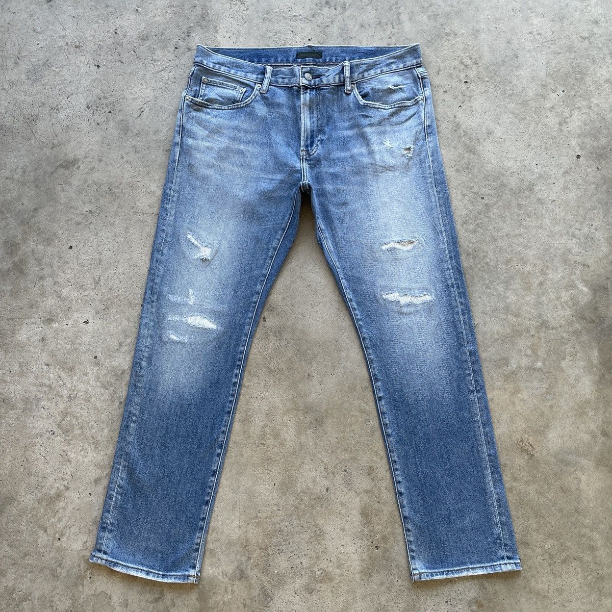 Japanese Brand W37💥 Vintage Japanese Brand Faded Distressed Jeans Pants Size US 37 - 1 Thumbnail