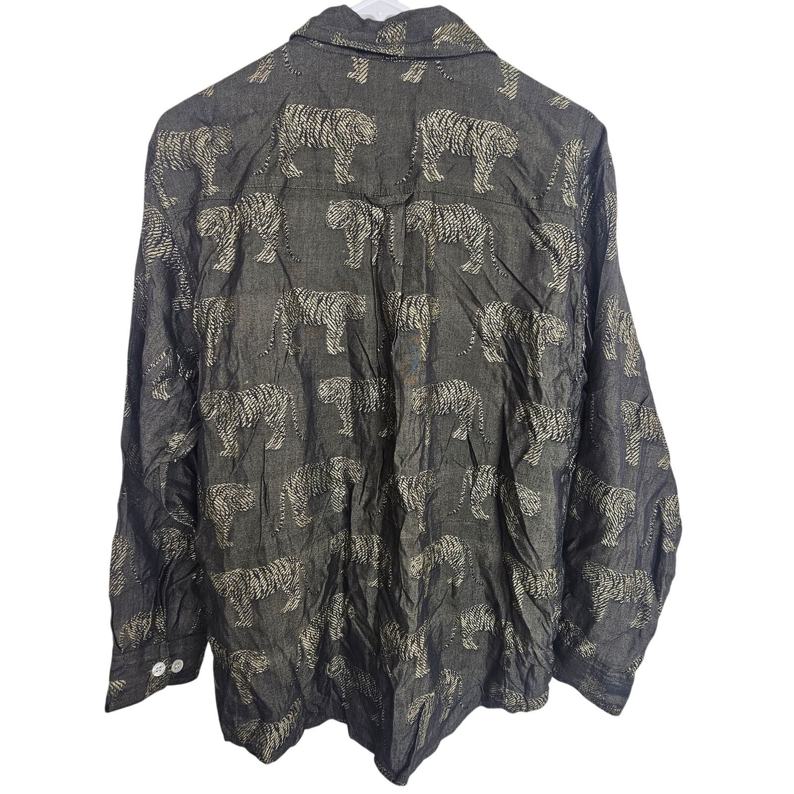 Vintage Vintage Dress Barn Tiger Print Button Shirt M Maximalist Size M / US 6-8 / IT 42-44 - 8 Thumbnail