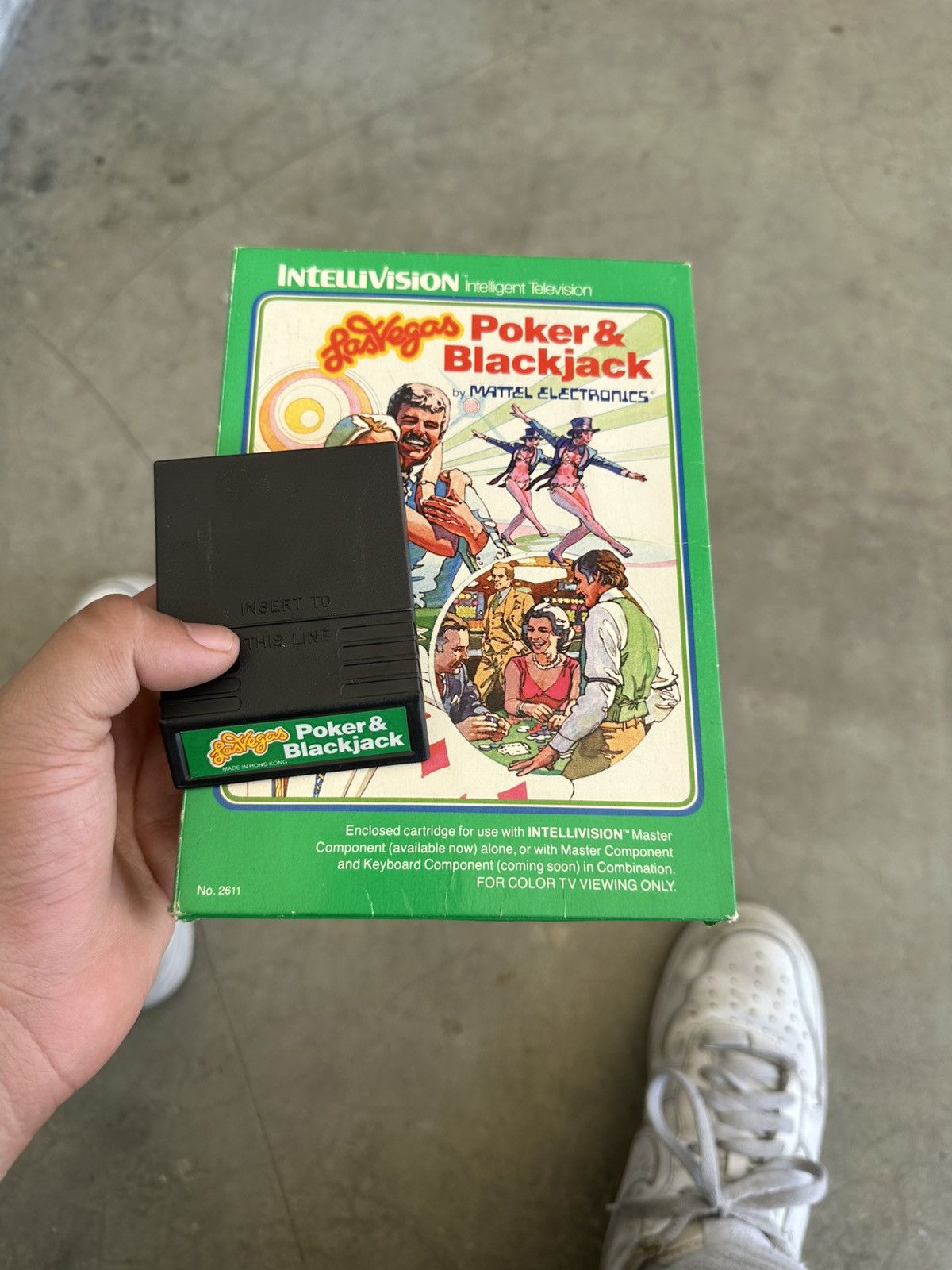 Nintendo Intellivision Mattel Electronics Las Vegas game CartridgeBox Size ONE SIZE - 2 Thumbnail
