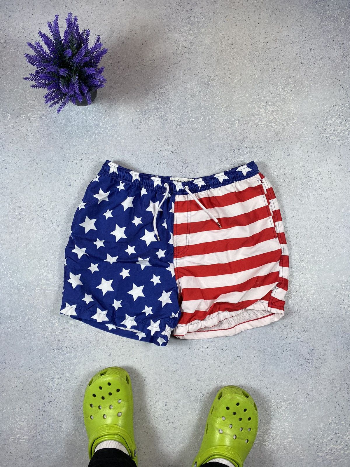 Designer Men’s Swimming Shorts In Colours American Flag Size US 32 / EU 48 - 2 Thumbnail