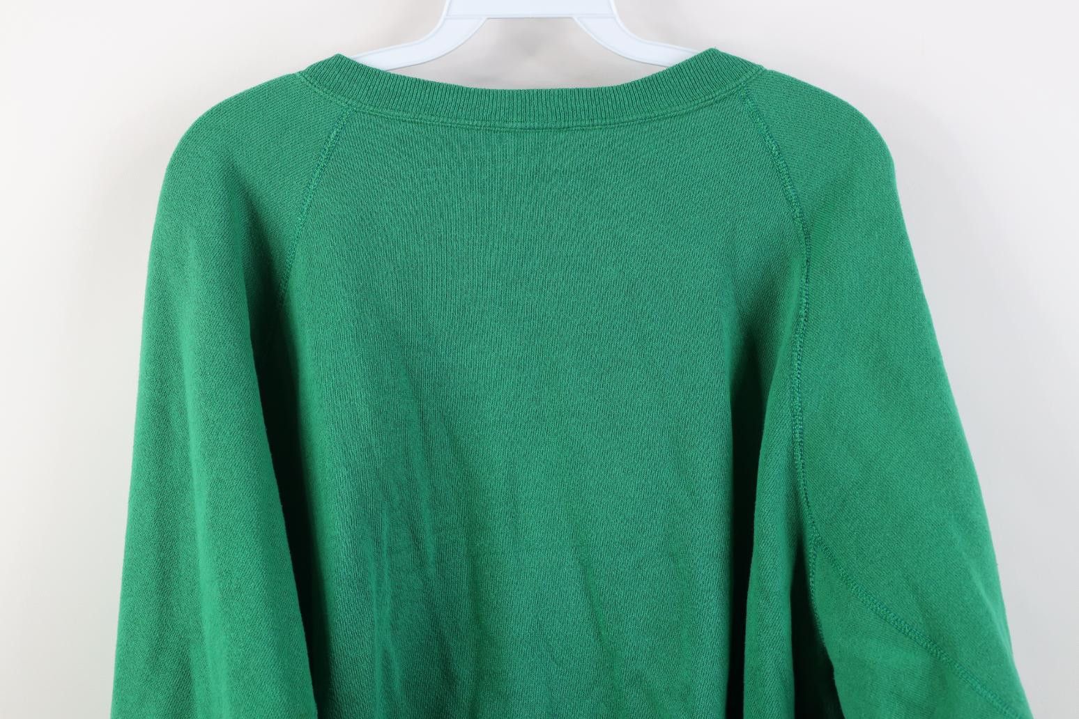 Vintage Vintage 70s 80s Streetwear Blank Gusset Sweatshirt Green USA Size L / US 10 / IT 46 - 12 Thumbnail