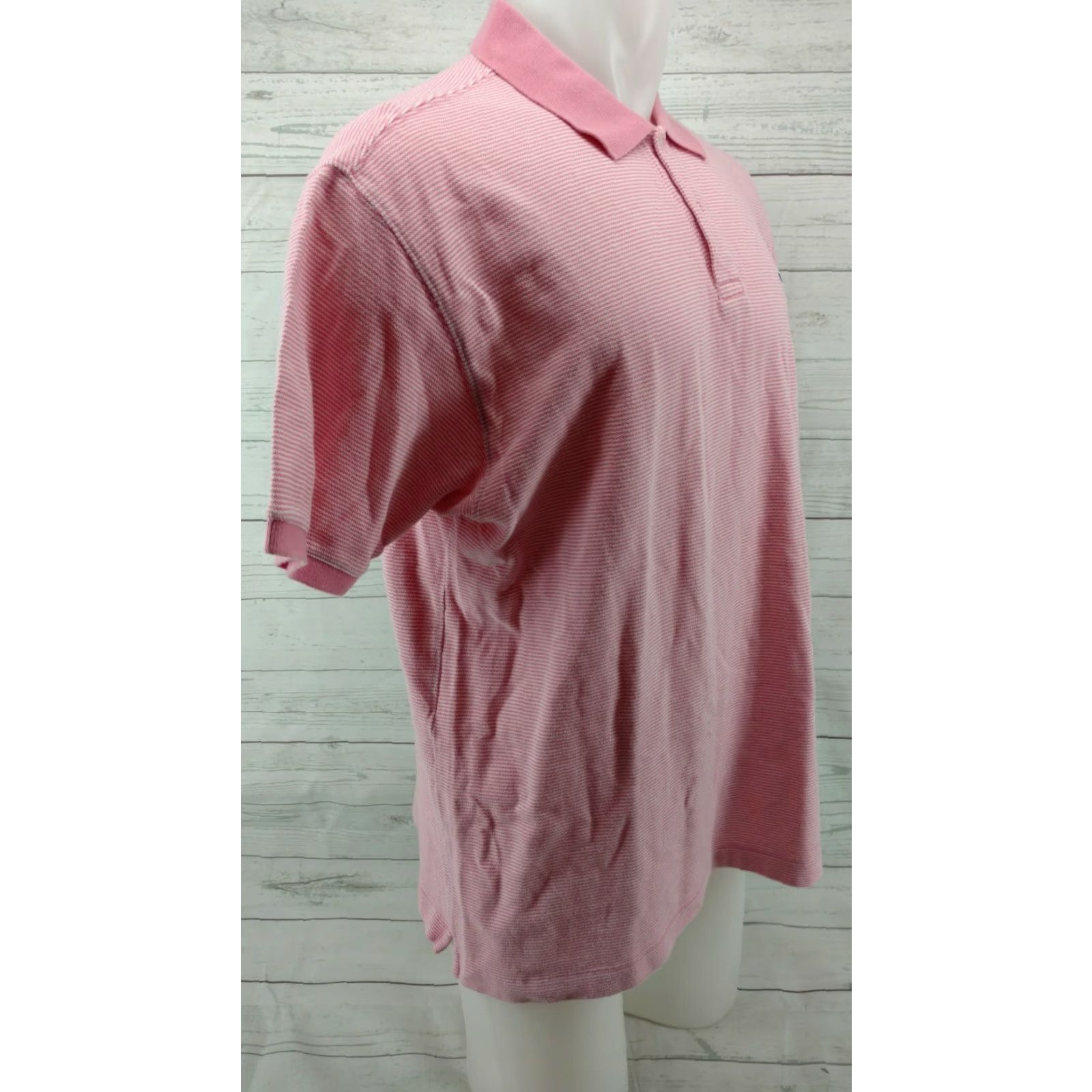 Vineyard Vines Vineyard Vines Mens Striped Polo Shirt Pink Whale Logo Cotton Size Large Size US L / EU 52-54 / 3 - 4 Thumbnail
