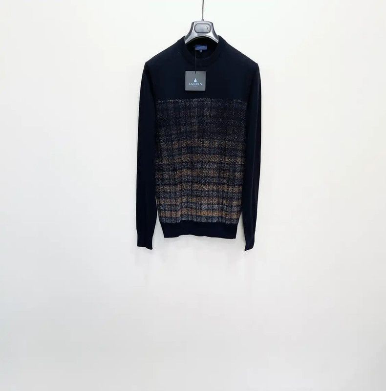 Lanvin Black Wool Long Sleeve Sweater 0089