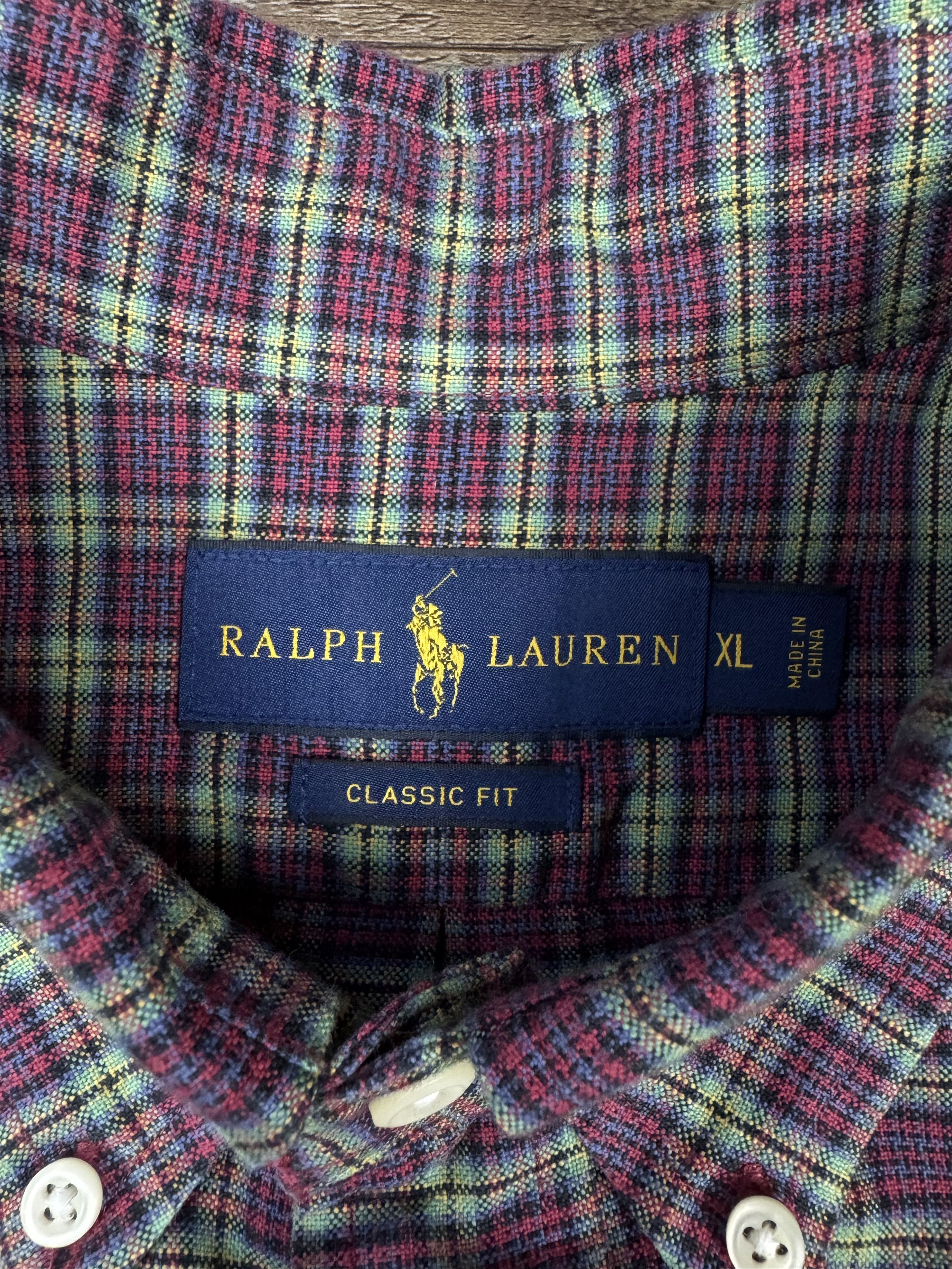 Ralph Lauren Ralph Lauren Classic Fit Plaid Red/Green Button Down Shirt Size US XL / EU 56 / 4 - 4 Thumbnail
