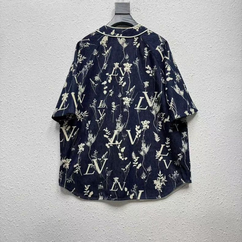 Louis Vuitton Louis Vuitton Wheat Spike Print Full Print Denim Classic Sh Size US L / EU 52-54 / 3 - 2 Thumbnail
