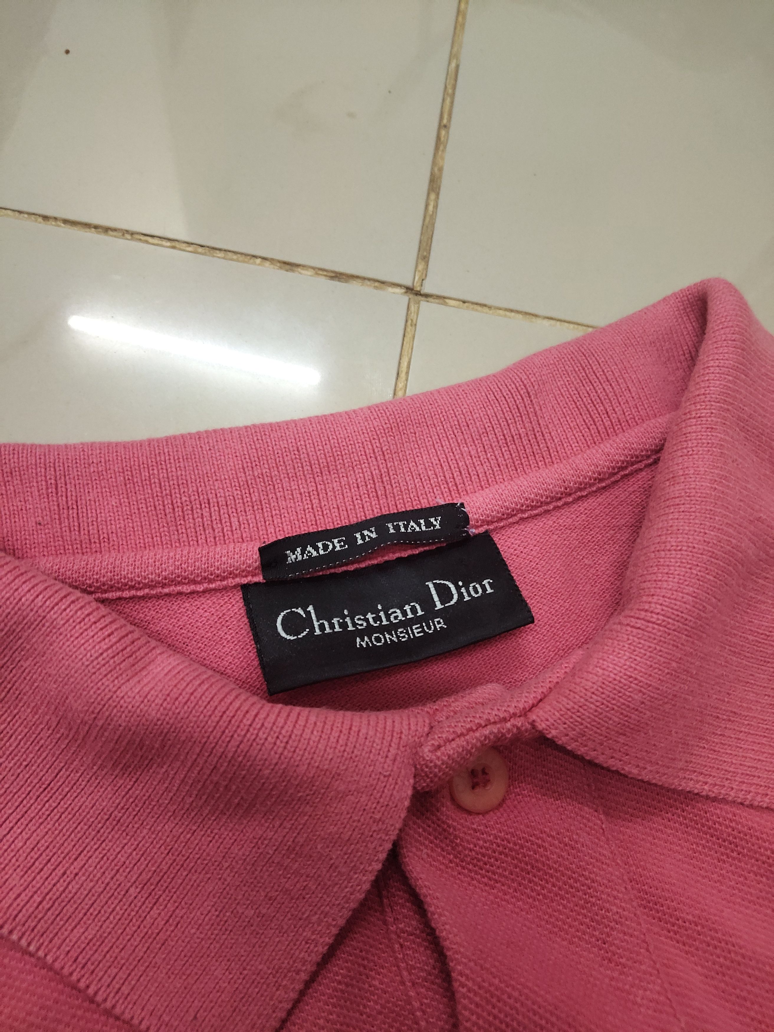 Christian Dior Monsieur Christian Dior Monsieur made in italy Dusty pink polo shirt Size US L / EU 52-54 / 3 - 4 Thumbnail