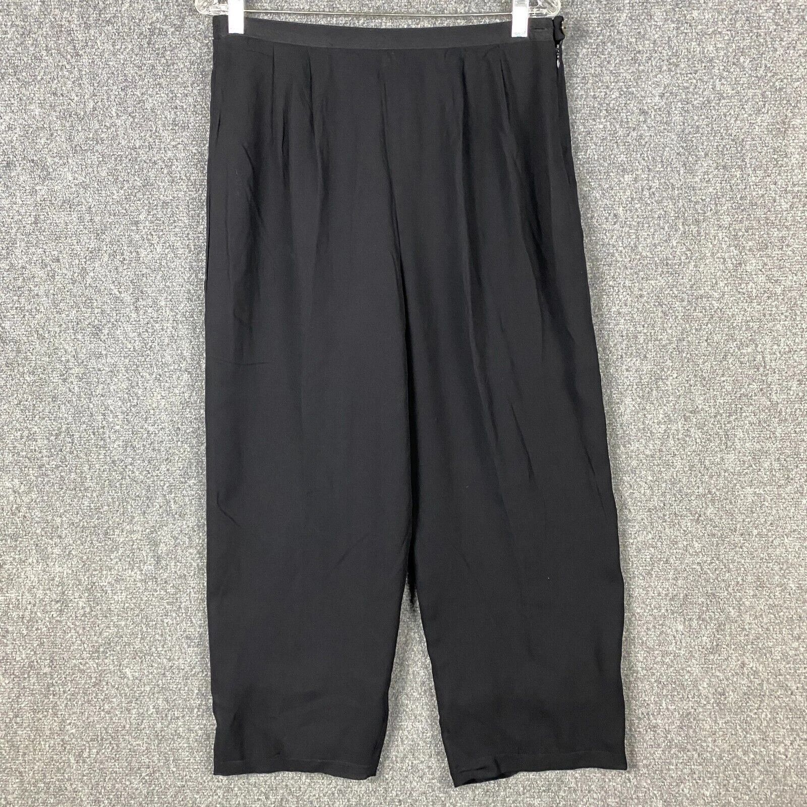 Other David Dart Pants Trousers Women's Medium Black 100% Rayon Size 32" / US 10 / IT 46 - 1 Thumbnail