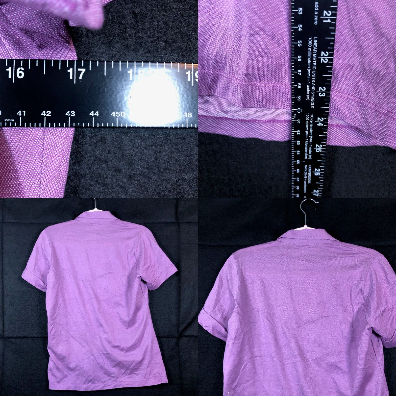 Peter Millar Peter Millar Womens Shirt Purple Polo Short Sleeve Medium Casual Workwear Cotton Polyester Button Collared Size M / US 6-8 / IT 42-44 - 8 Thumbnail