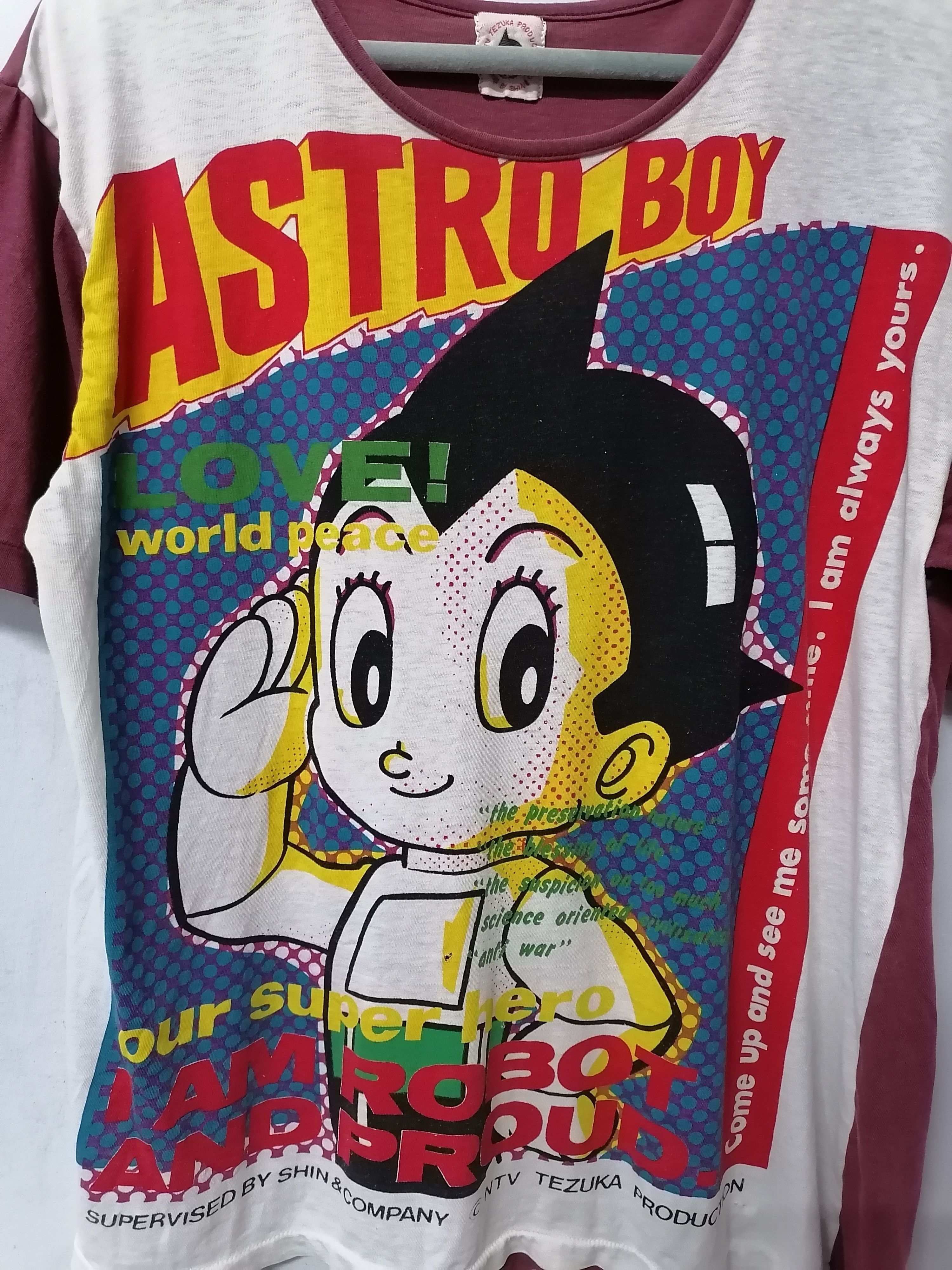 Anime × Vintage Trashed Faded Vintage Astro Boy Tezuka Production OVP Shirt Size US M / EU 48-50 / 2 - 2 Thumbnail
