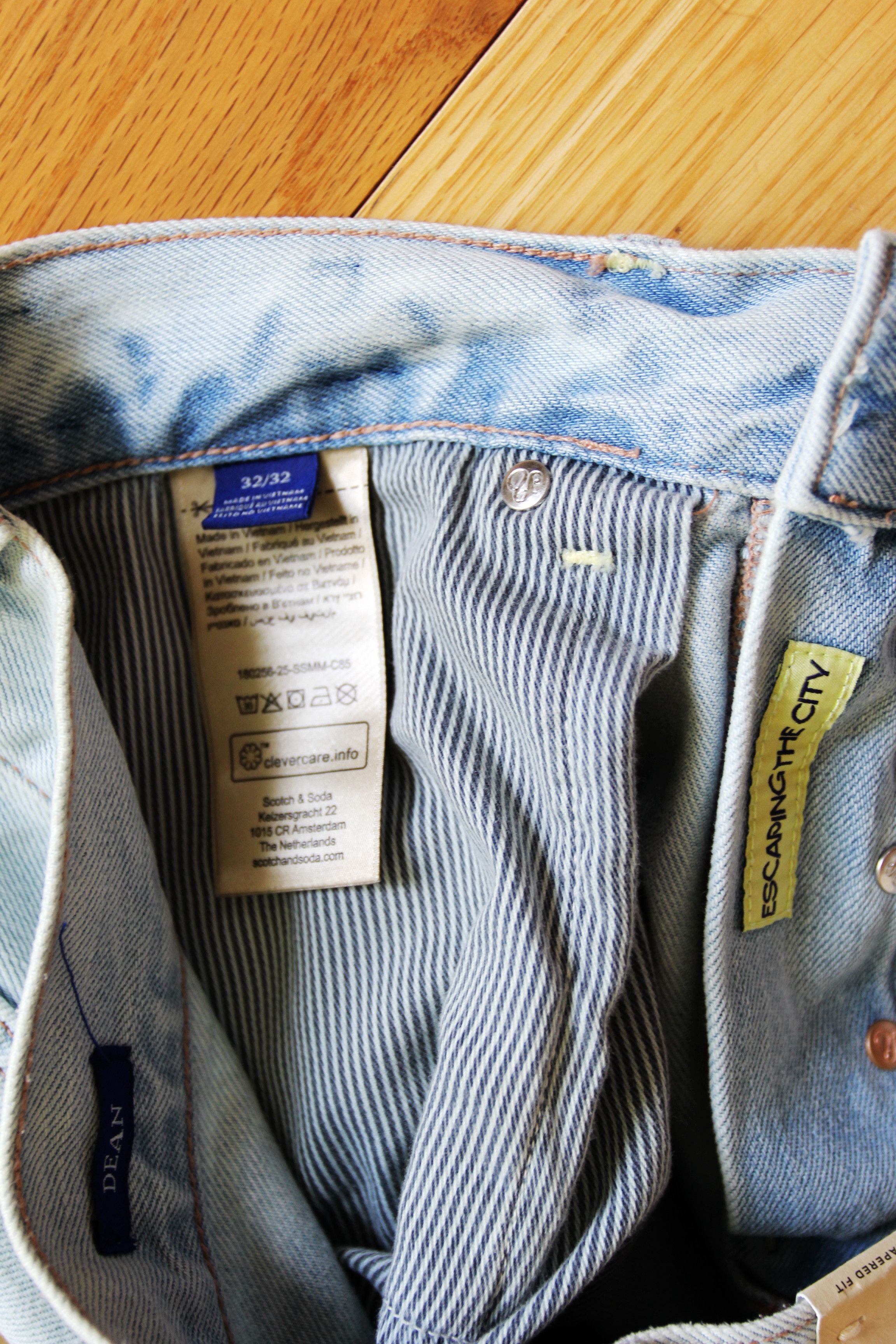 Scotch & Soda BNWT SS25 SCOTCH & SODA DEAN BLEACHED DENIM JEANS 32 Size US 32 / EU 48 - 9 Thumbnail