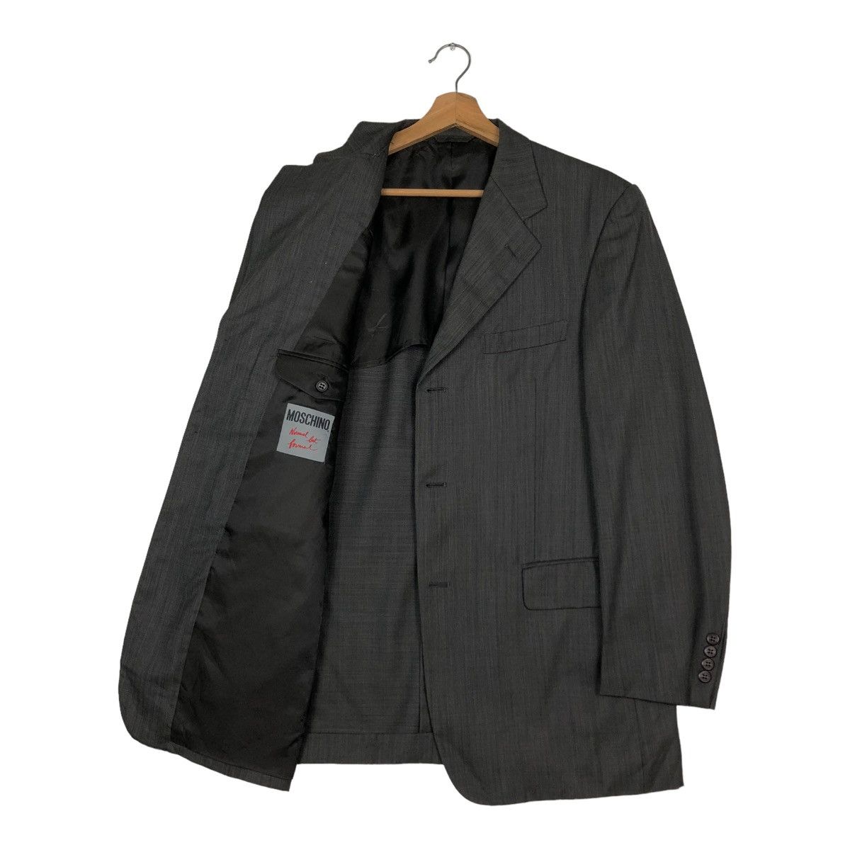 Moschino 🔥VINTAGE DOUBLE BREAST COATS JACKET MOSCHINO STRIPED Size US M / EU 48-50 / 2 - 11 Thumbnail