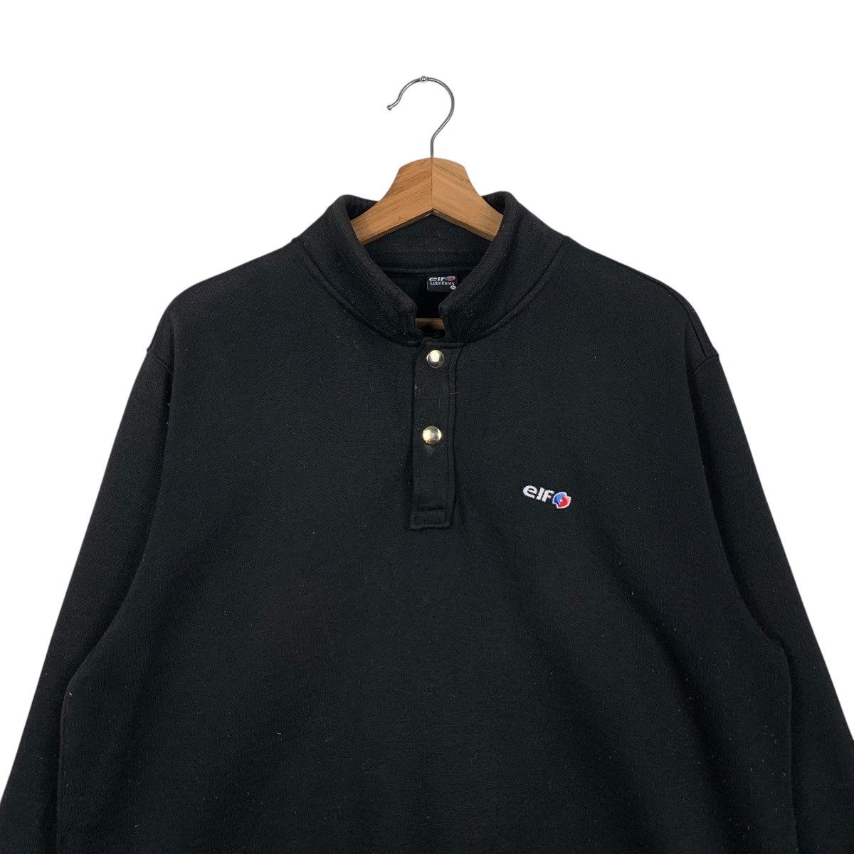 Japanese Brand Vintage ELF Lubrifiants Motorsport Polo Sweatshirt #1686-C75 Size US L / EU 52-54 / 3 - 2 Thumbnail