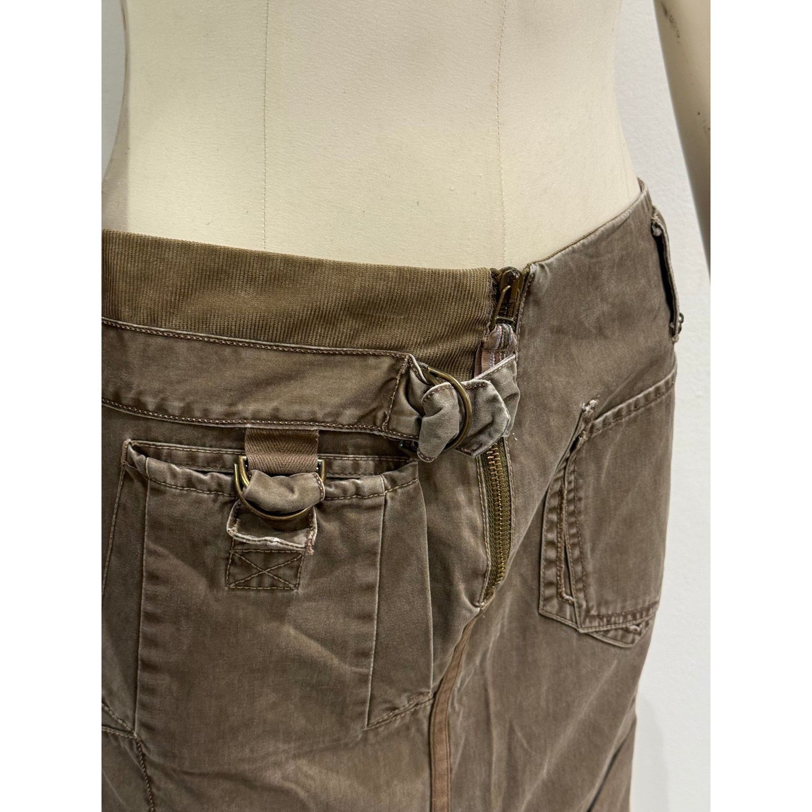 Marithe + Francois Girbaud 2000s Marithe Francois Girbaud asymmetrical skirt Size 24" / US 00 / IT 34 - 4 Thumbnail