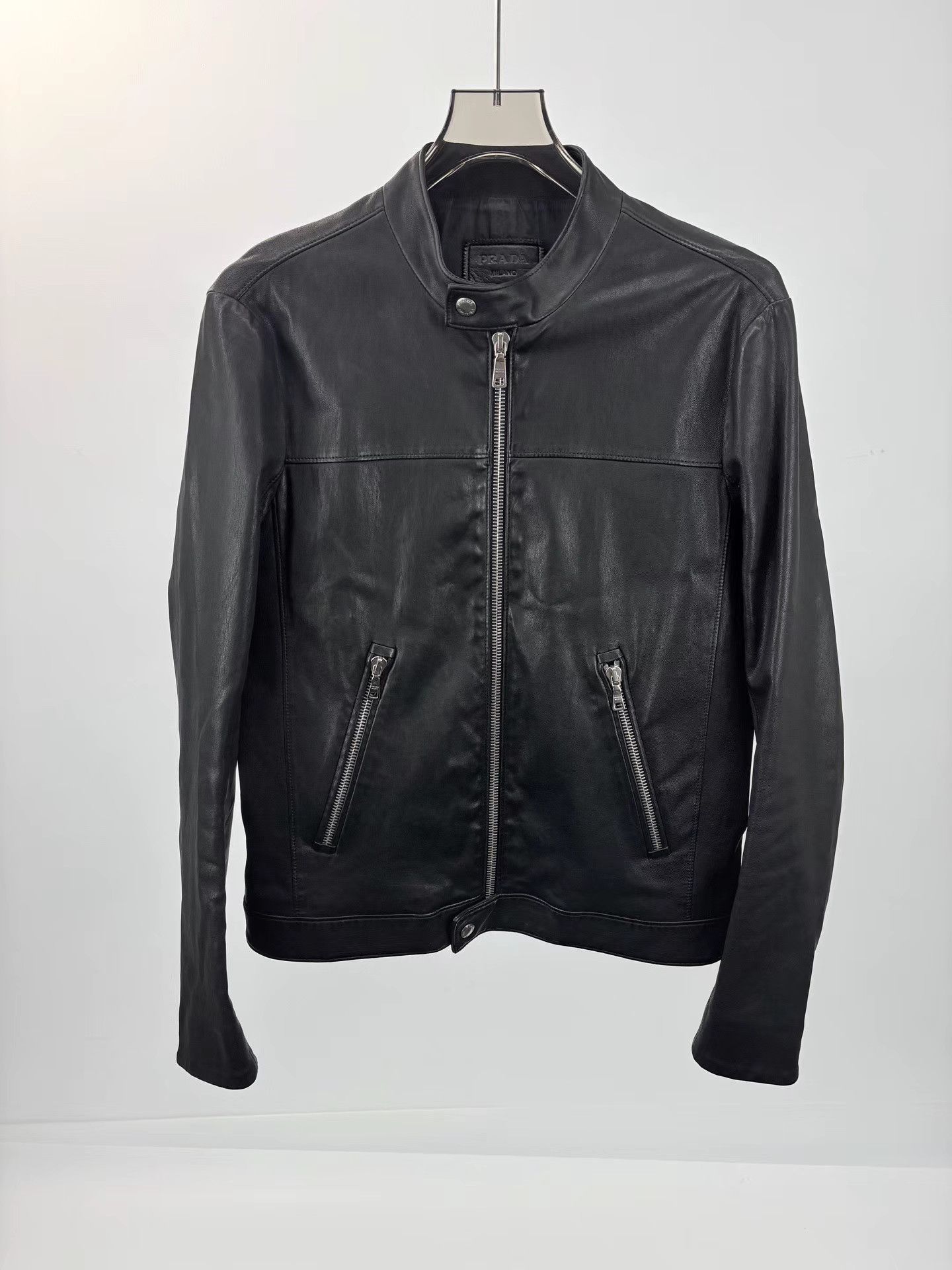 Prada PRADA Leather Jacket K1 Size US S / EU 44-46 / 1 - 1 Thumbnail