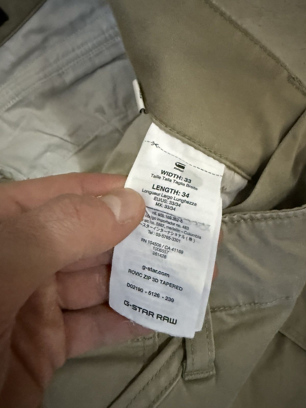G-Star G Star Rovic Multi Pocket Avant Garde Cargo Pants Size US 33 - 5 Thumbnail