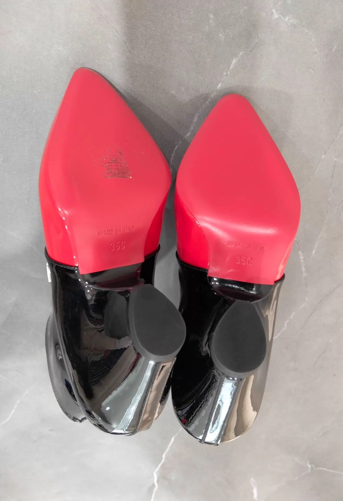 Chanel Chanel Black Red Patent Leather Colorblock Boots Size 36 Size US 5.5 / IT 35.5 - 6 Thumbnail