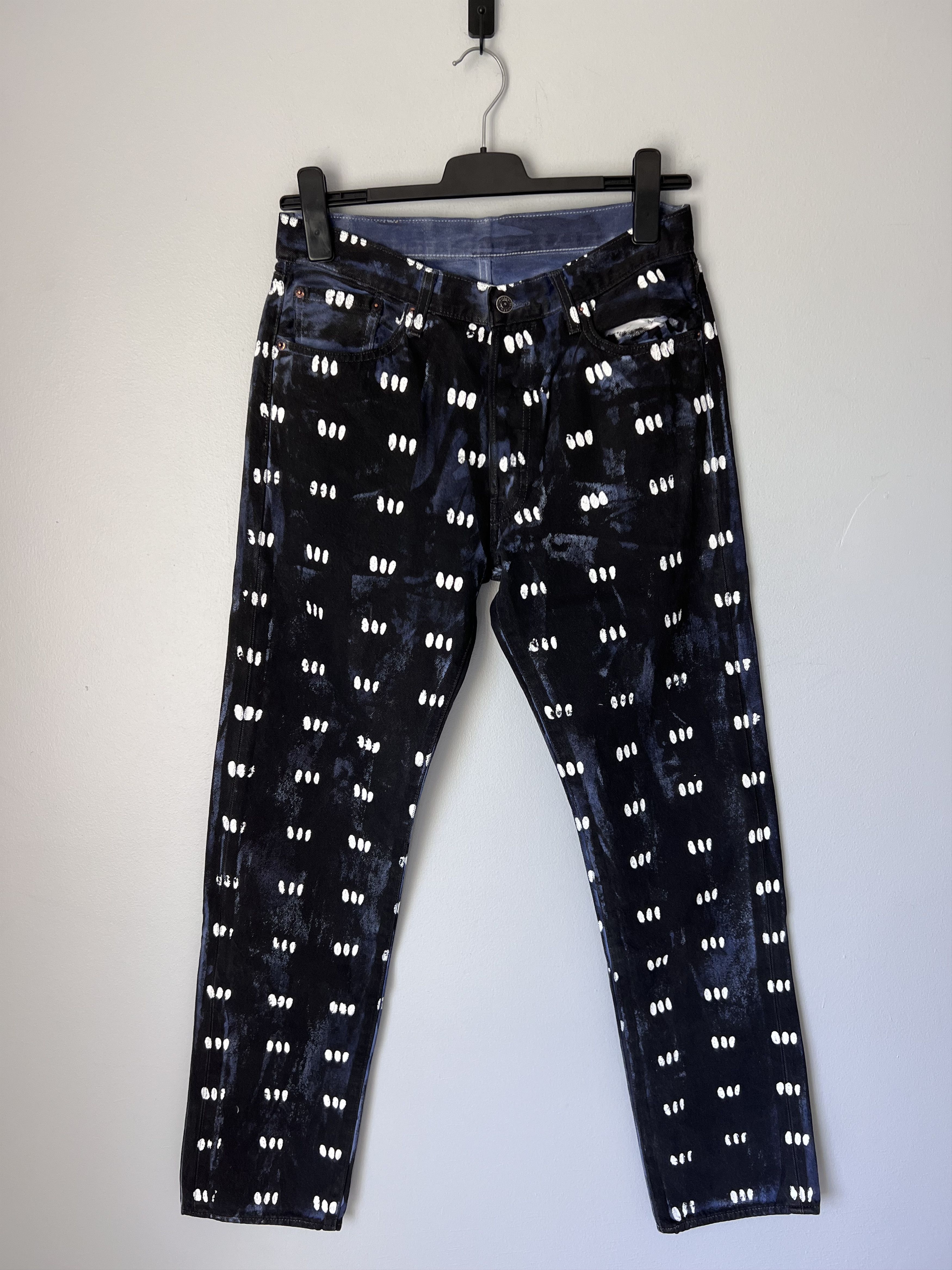 DENIM TEARS × Levi's Denim Tears Levi's Skepta Jeans in Painted Blue Size US 34 / EU 50 - 1 Thumbnail