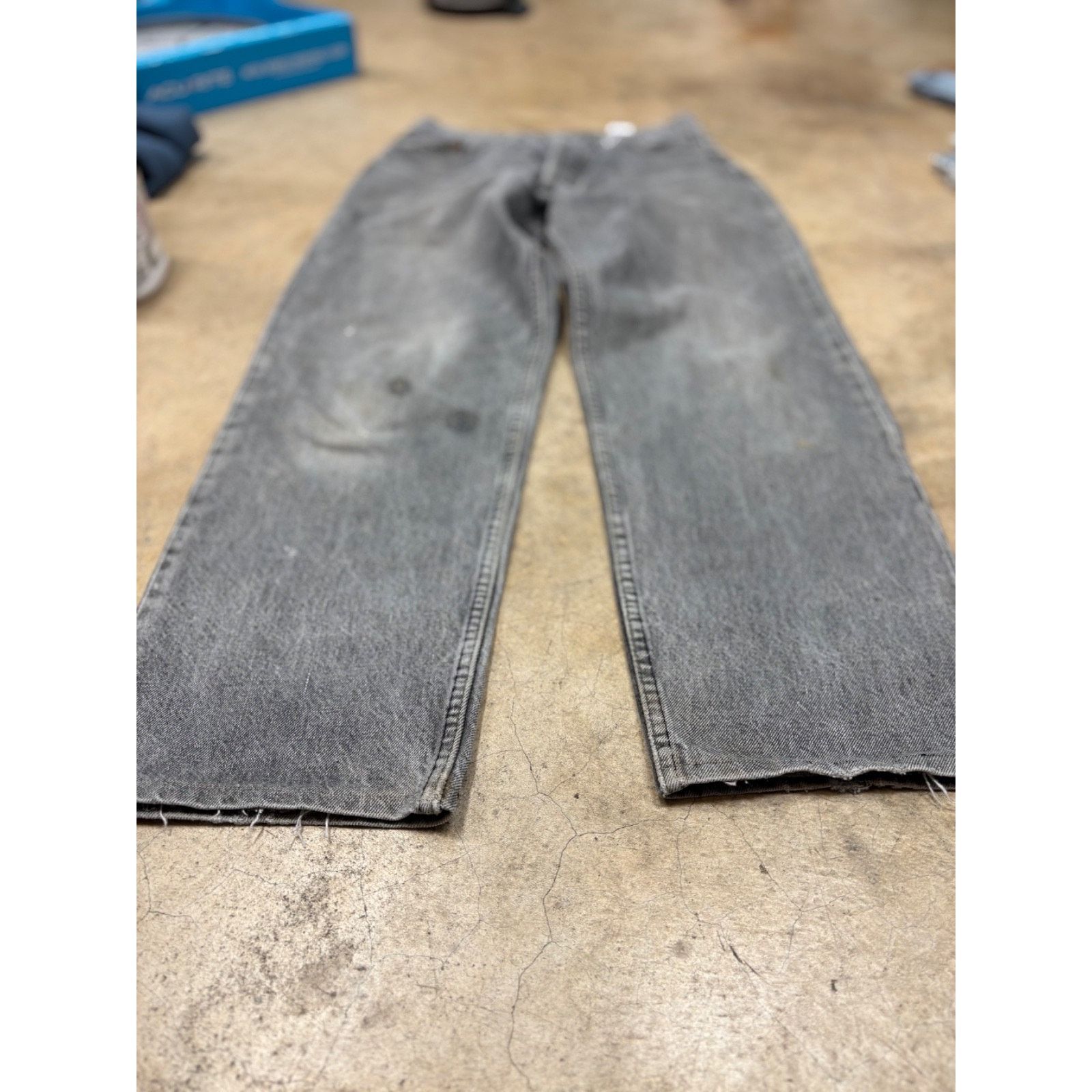 Levi's VTG Levi’s 518 Gray Dark Wash 90s Straight Jeans UK Made Size US 30 / EU 46 - 7 Thumbnail