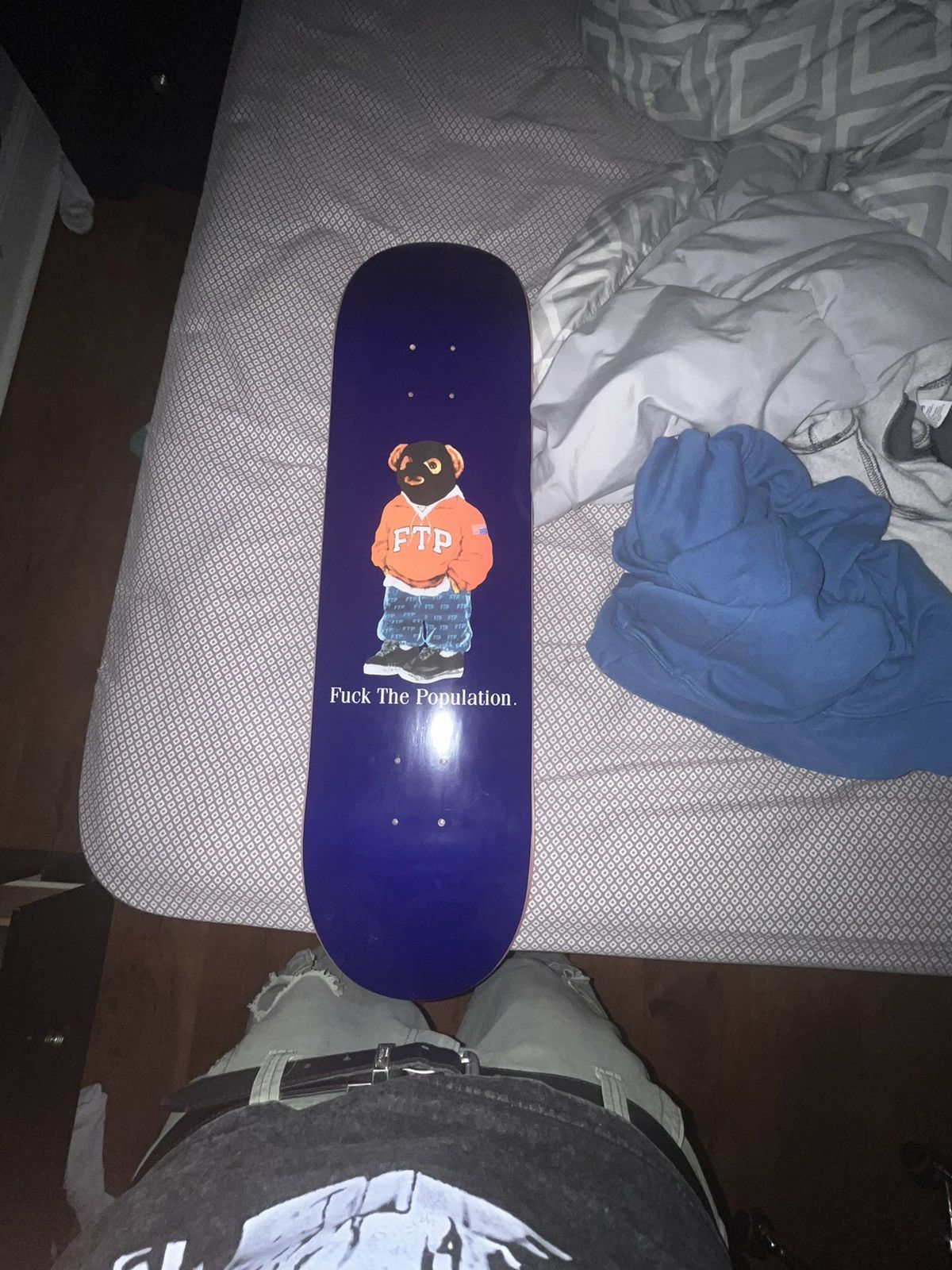 Fuck The Population FTP Polo Bear Skate Deck Size ONE SIZE - 1 Thumbnail