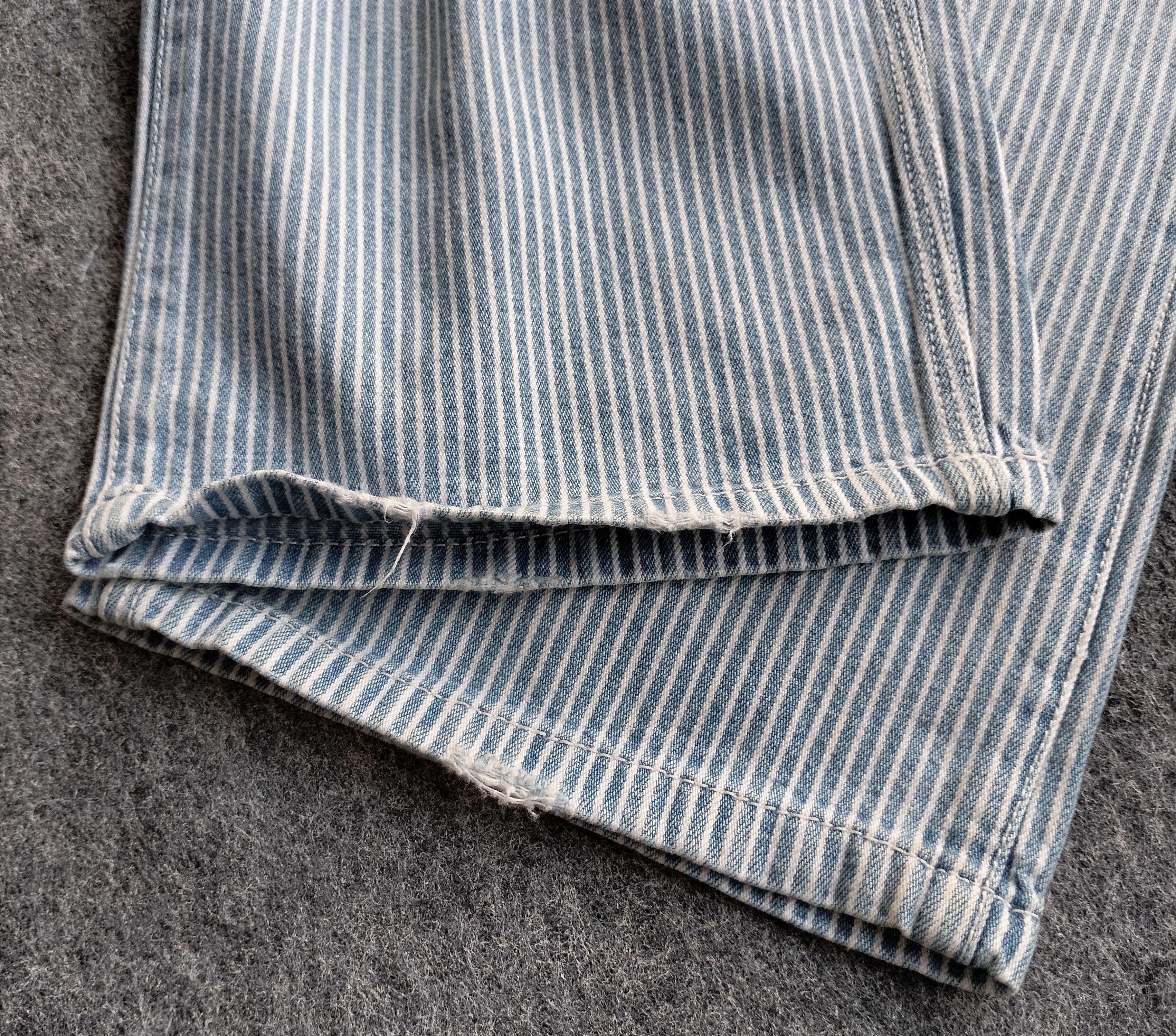 Issey Miyake Tsumori chisato "lucky" carpenter hickory pants Size US 31 - 14 Thumbnail